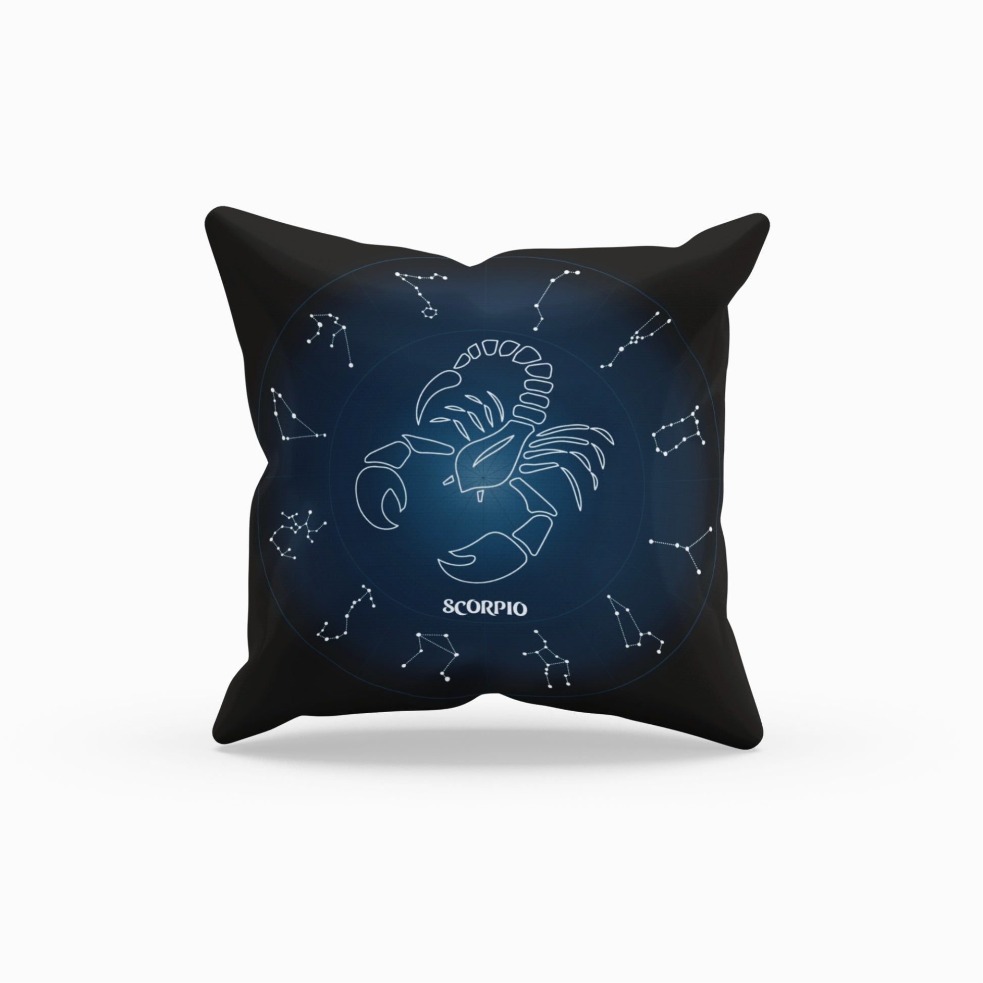 Scorpio Zodiac Patterned Throw Pillow