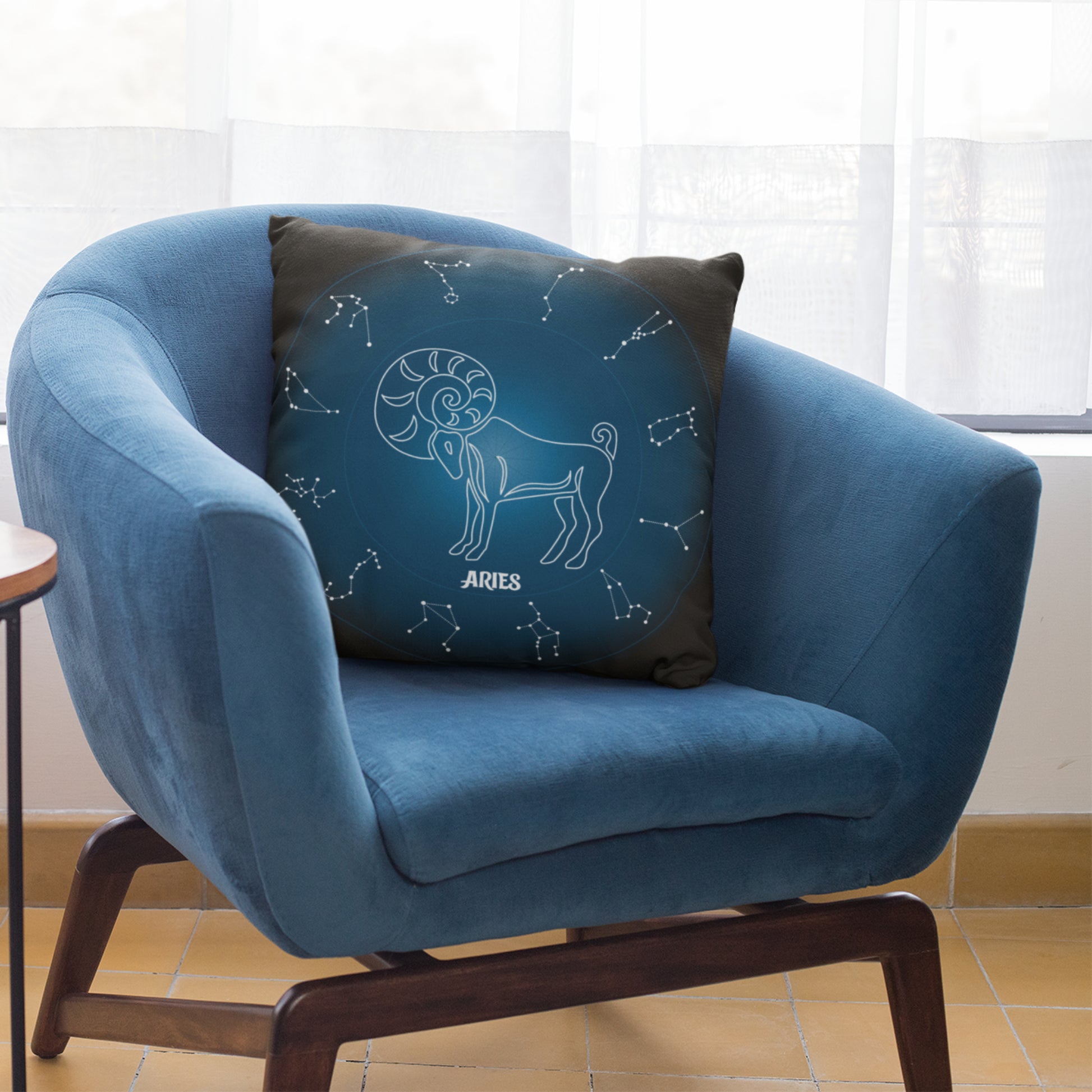 Trendy Aries Zodiac Decorative Cushion