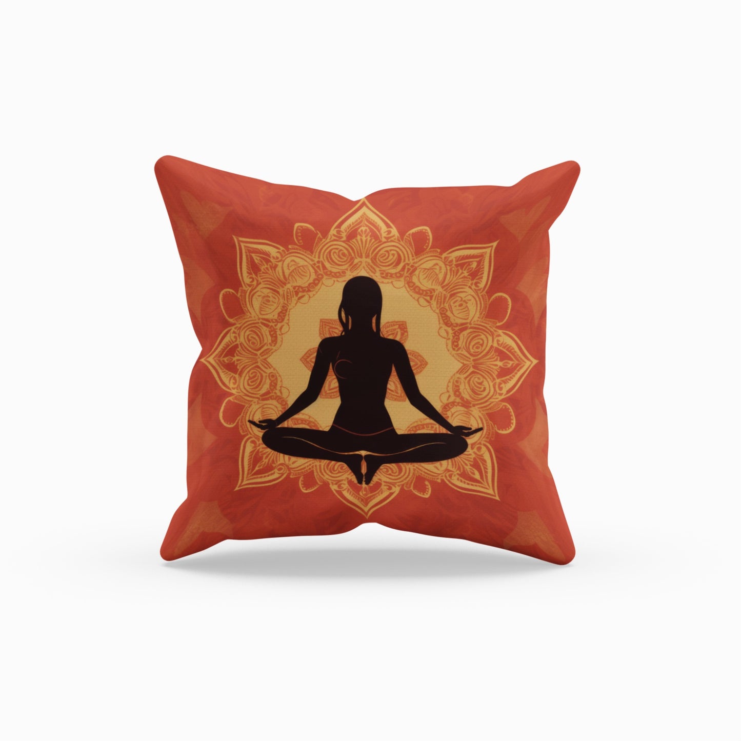 Zen-inspired Female Meditator Cushion