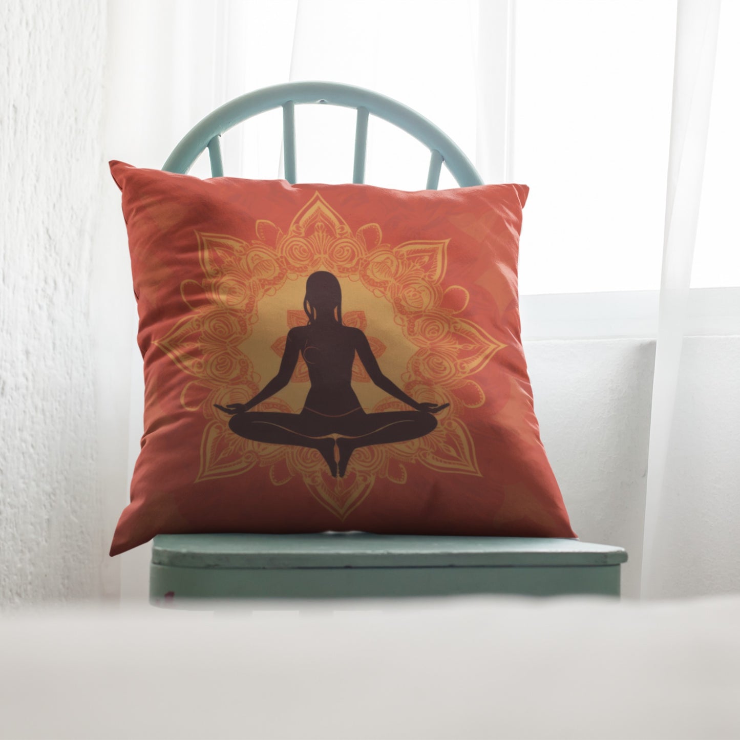 Harmony in Women's Meditation Pillow