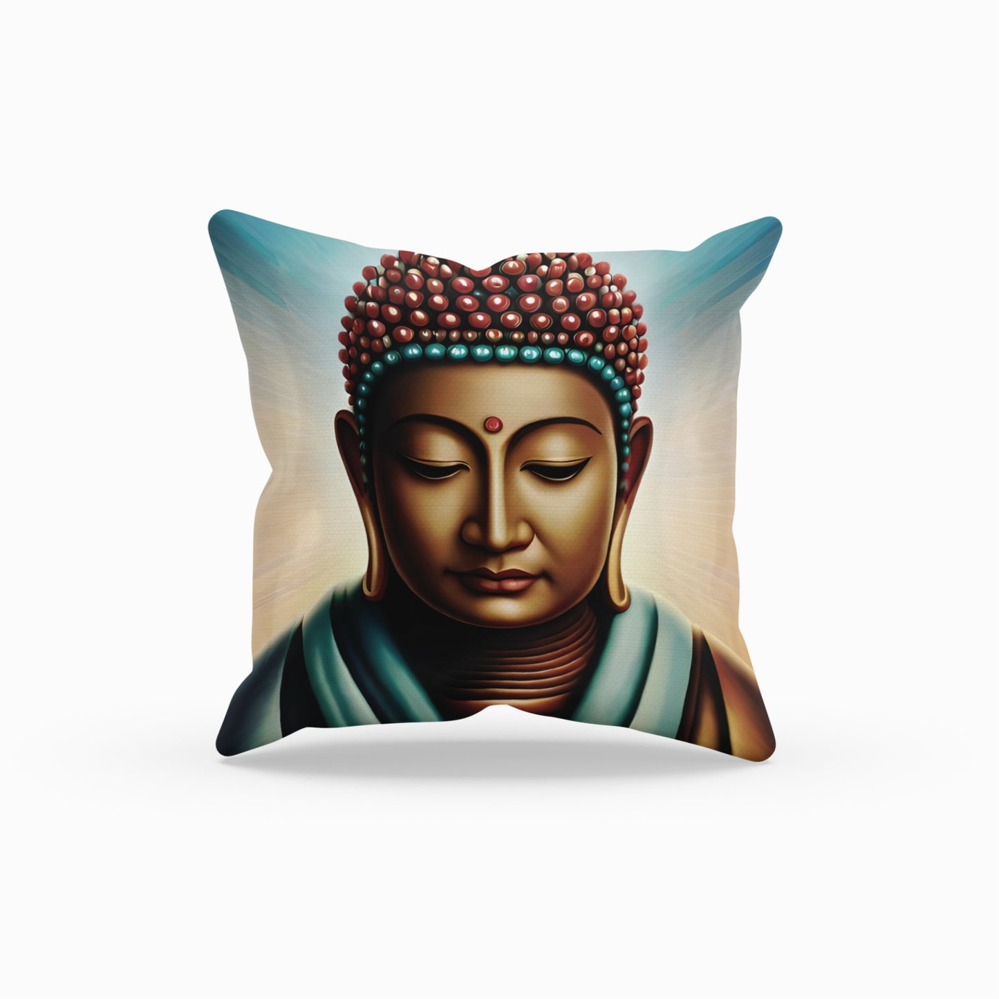 Meditative Buddha Art Throw Pillow