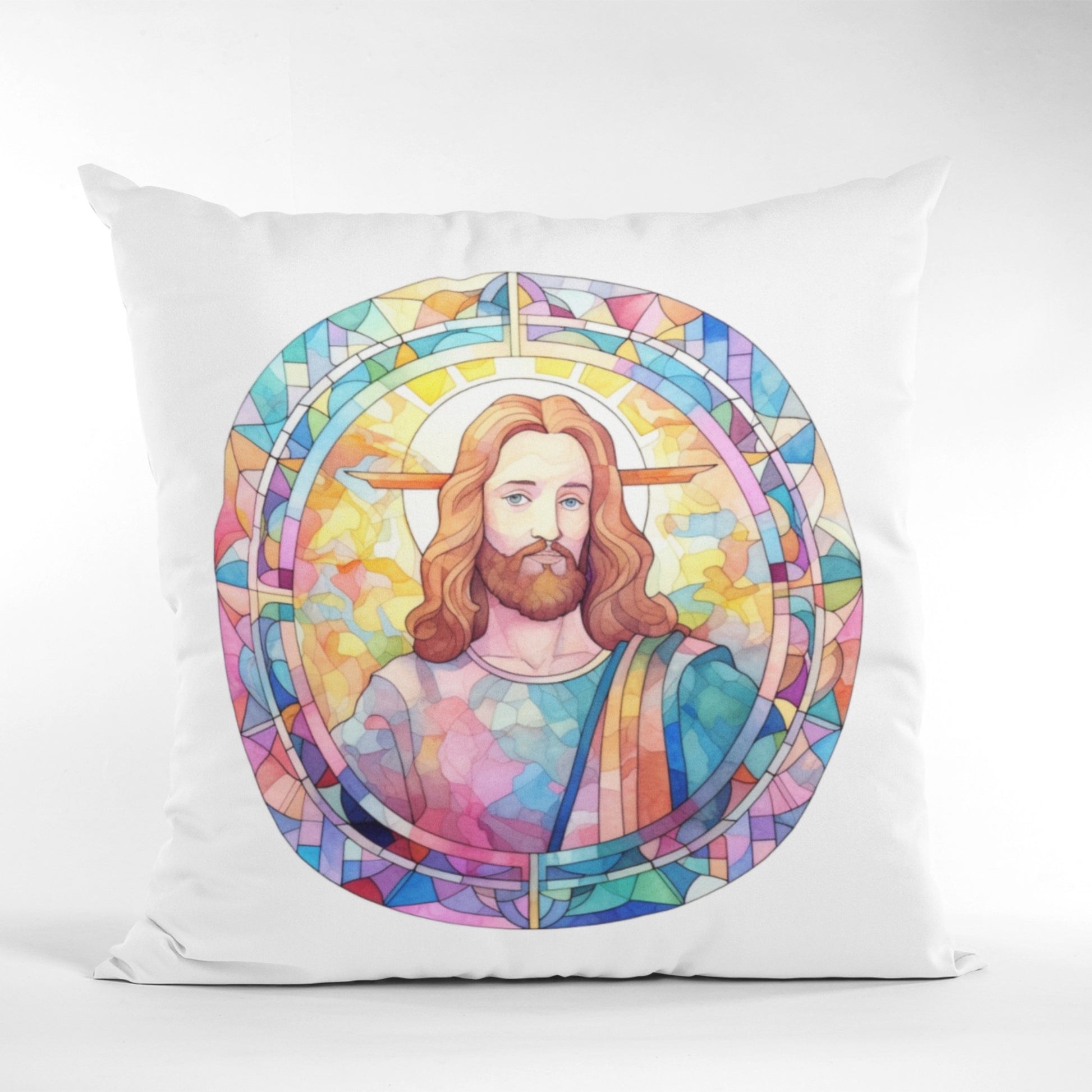 Jesus Pattern Throw Pillow
