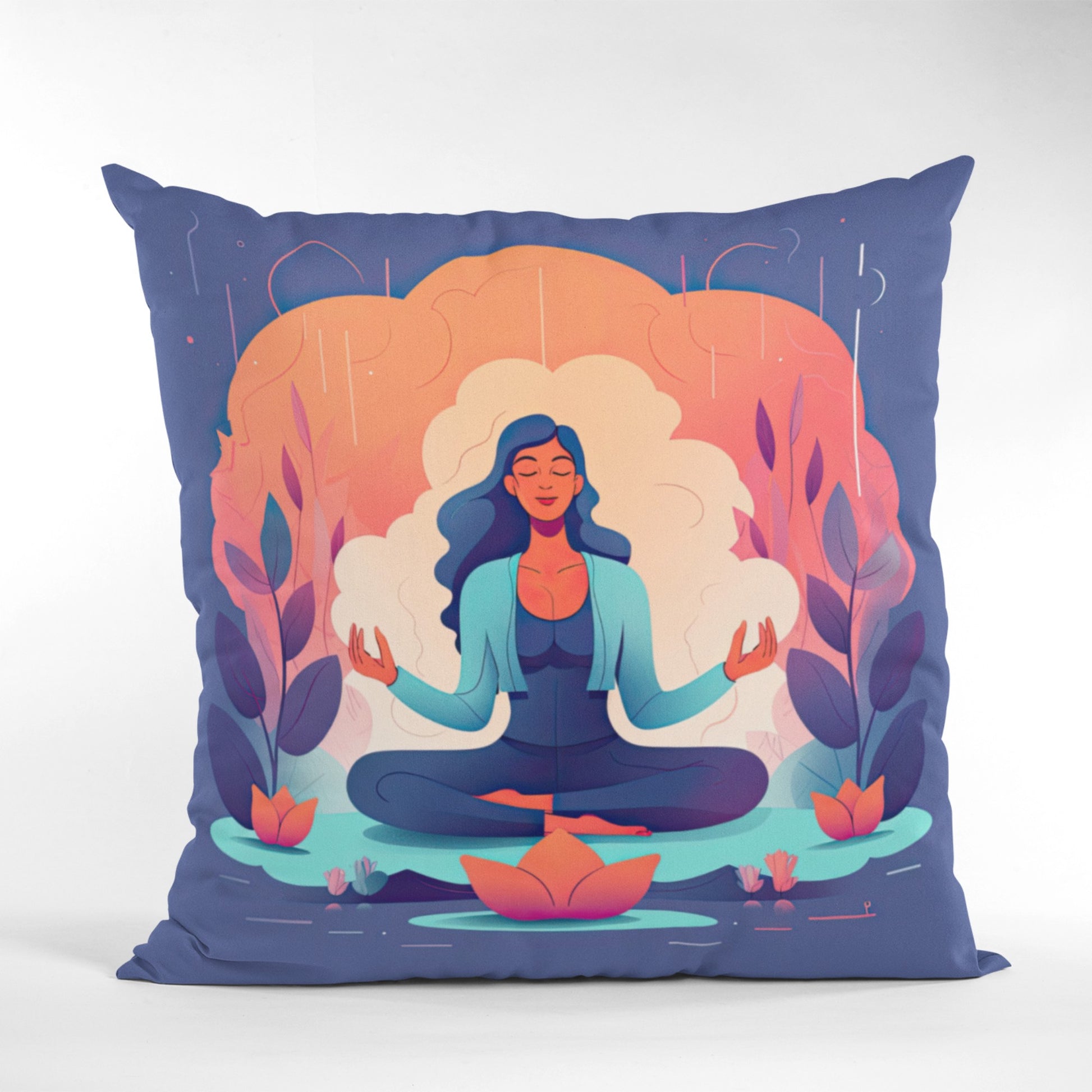 Serene Meditation Space Pillow
