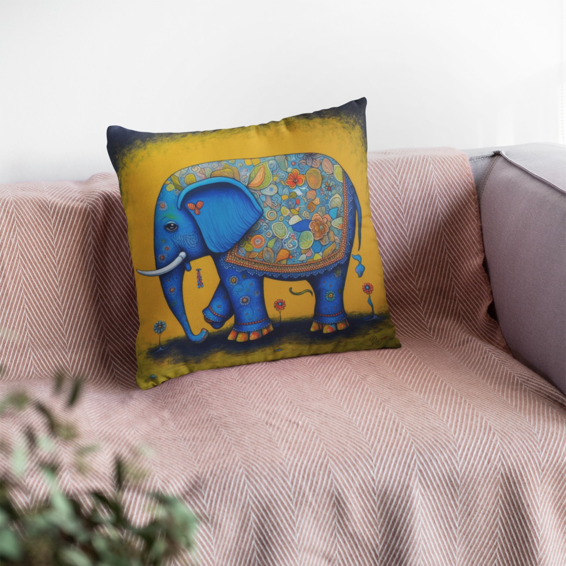 Adorable Elephant Decorative Cushion