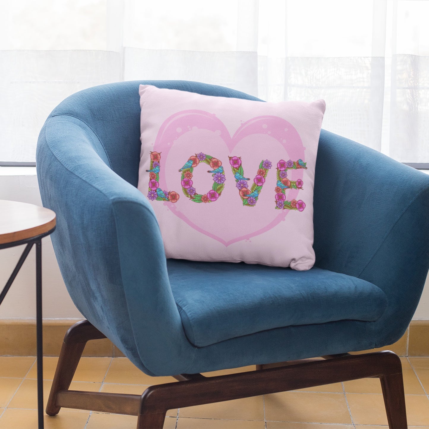 Unique Love Print Pillow