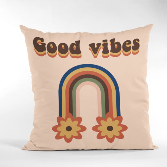 "Good Vibes" Decorative Cushion Cover