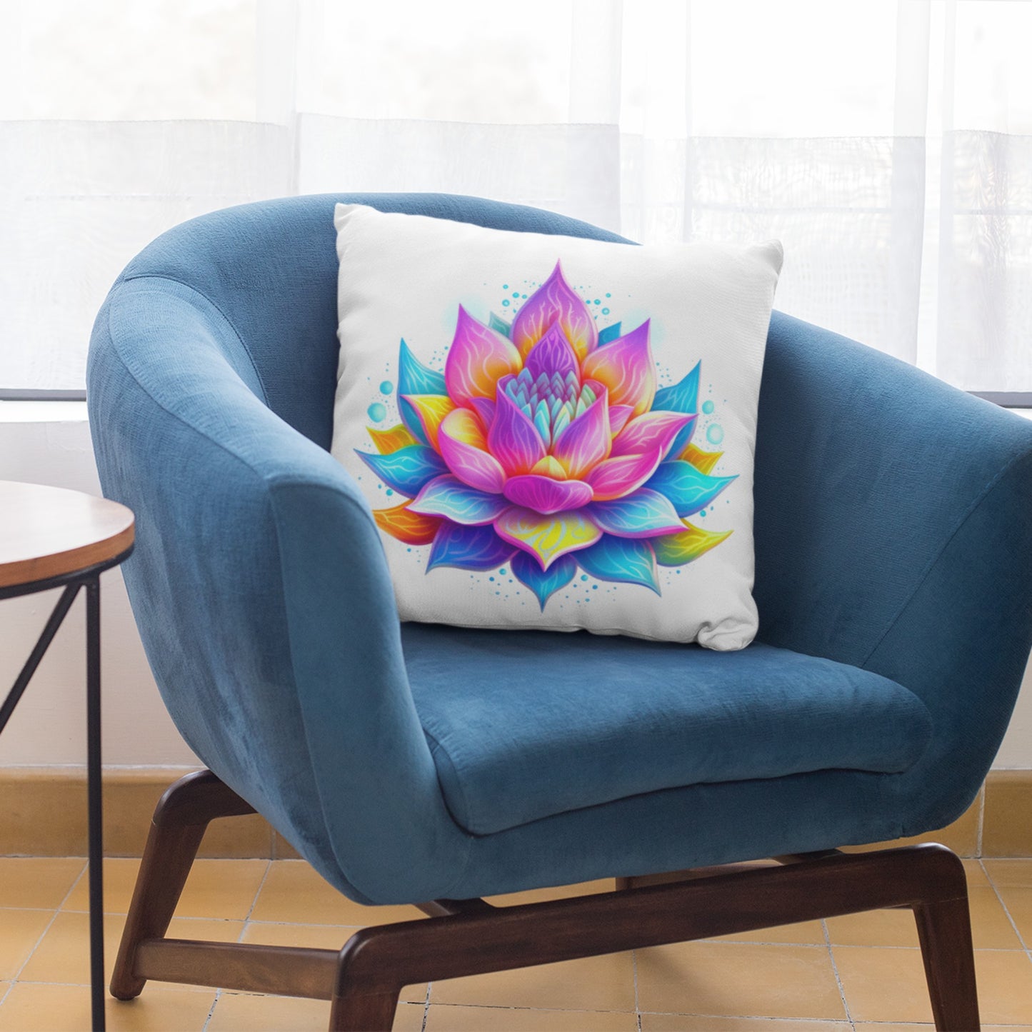Serene Lotus Decorative Pillow