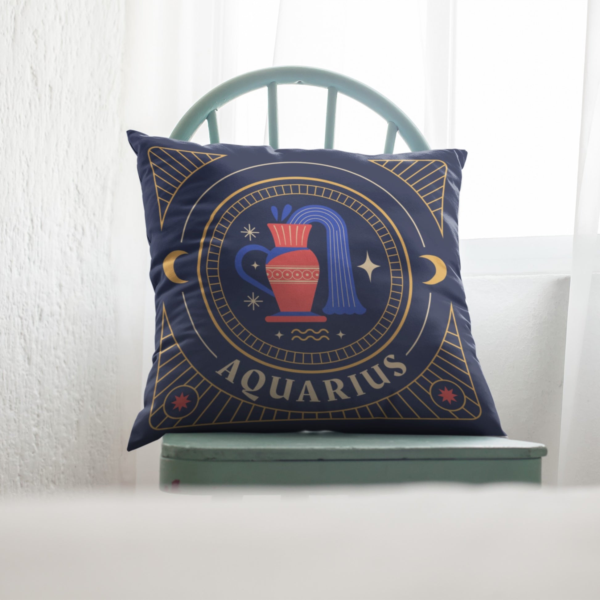 Stylish Astrology Sign Pillow Design