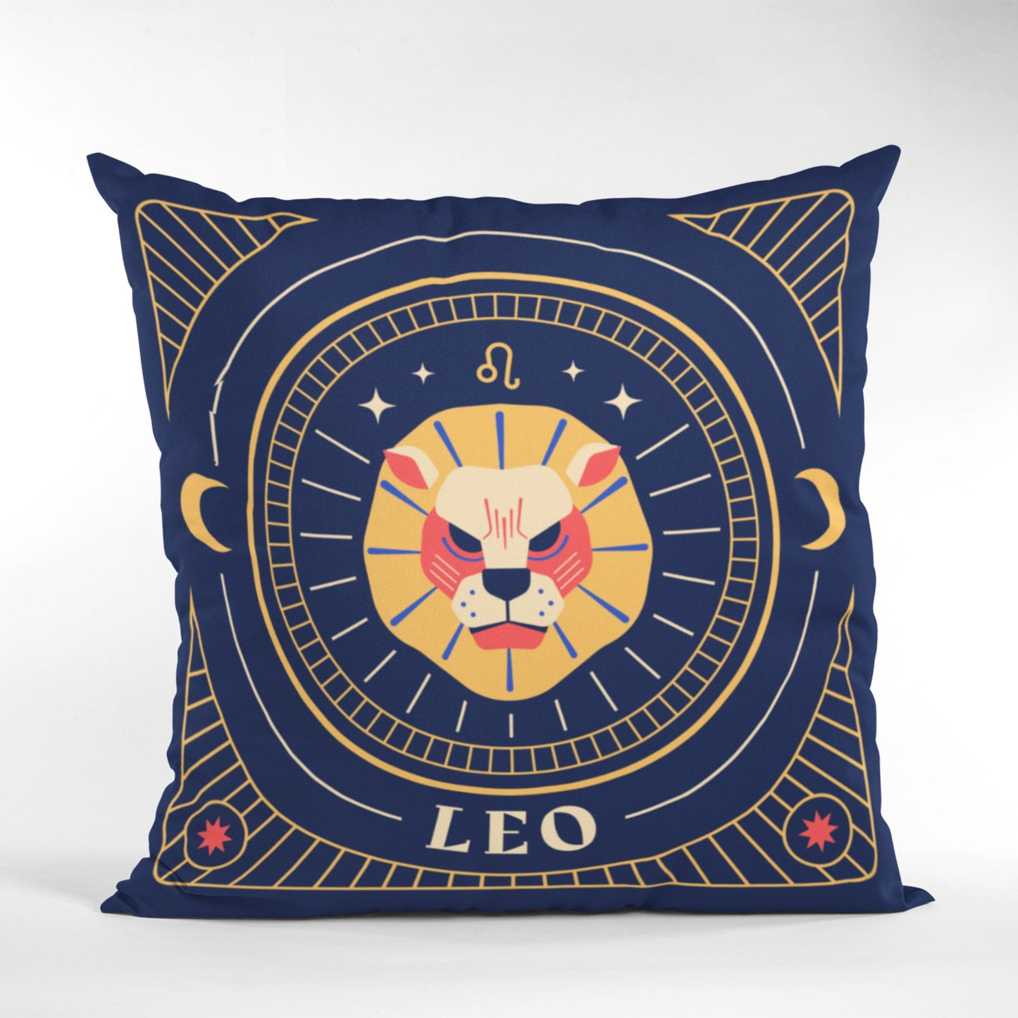 Leo Horoscope Pattern Throw Pillow