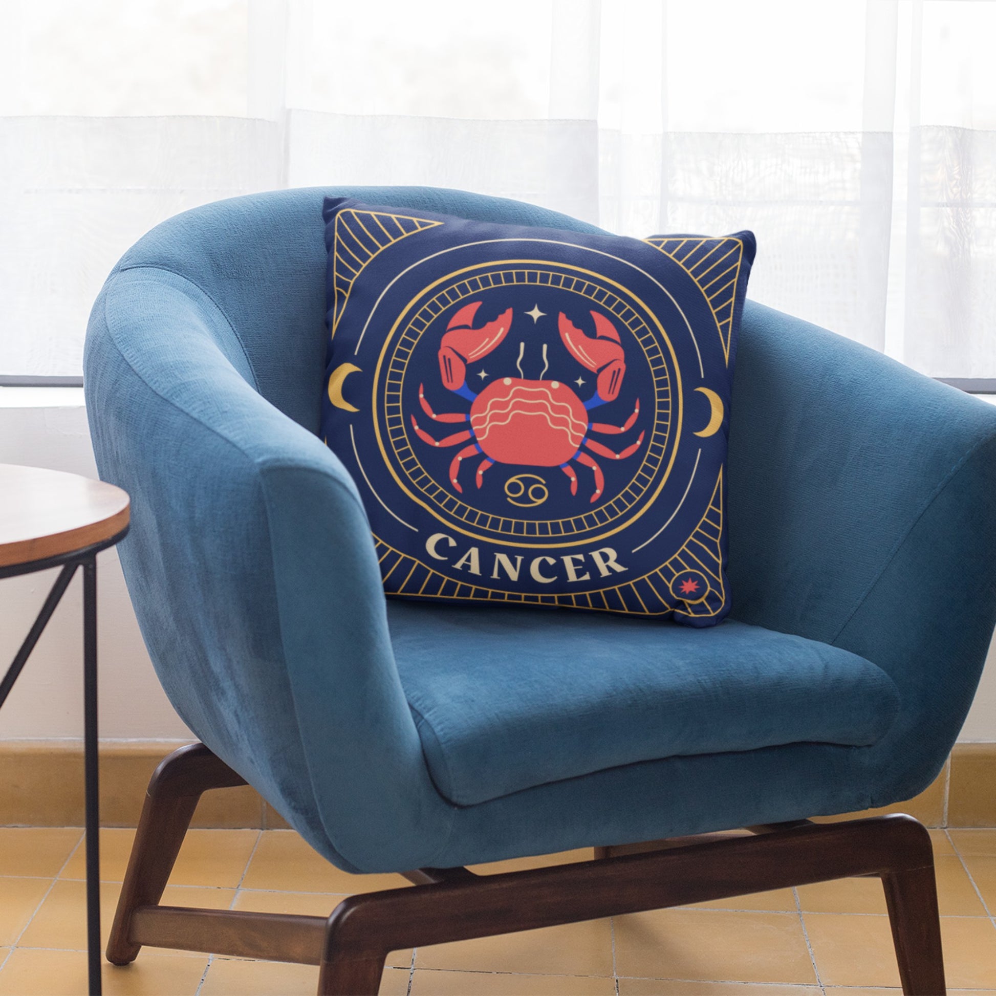 Zodiac-inspired Cancer Throw Pillow