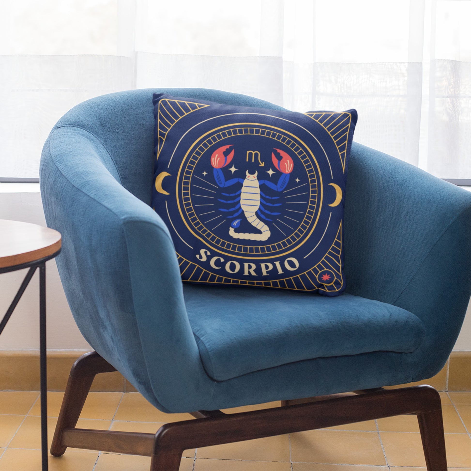 Zodiac-inspired Scorpio Decorative Pillow Case
