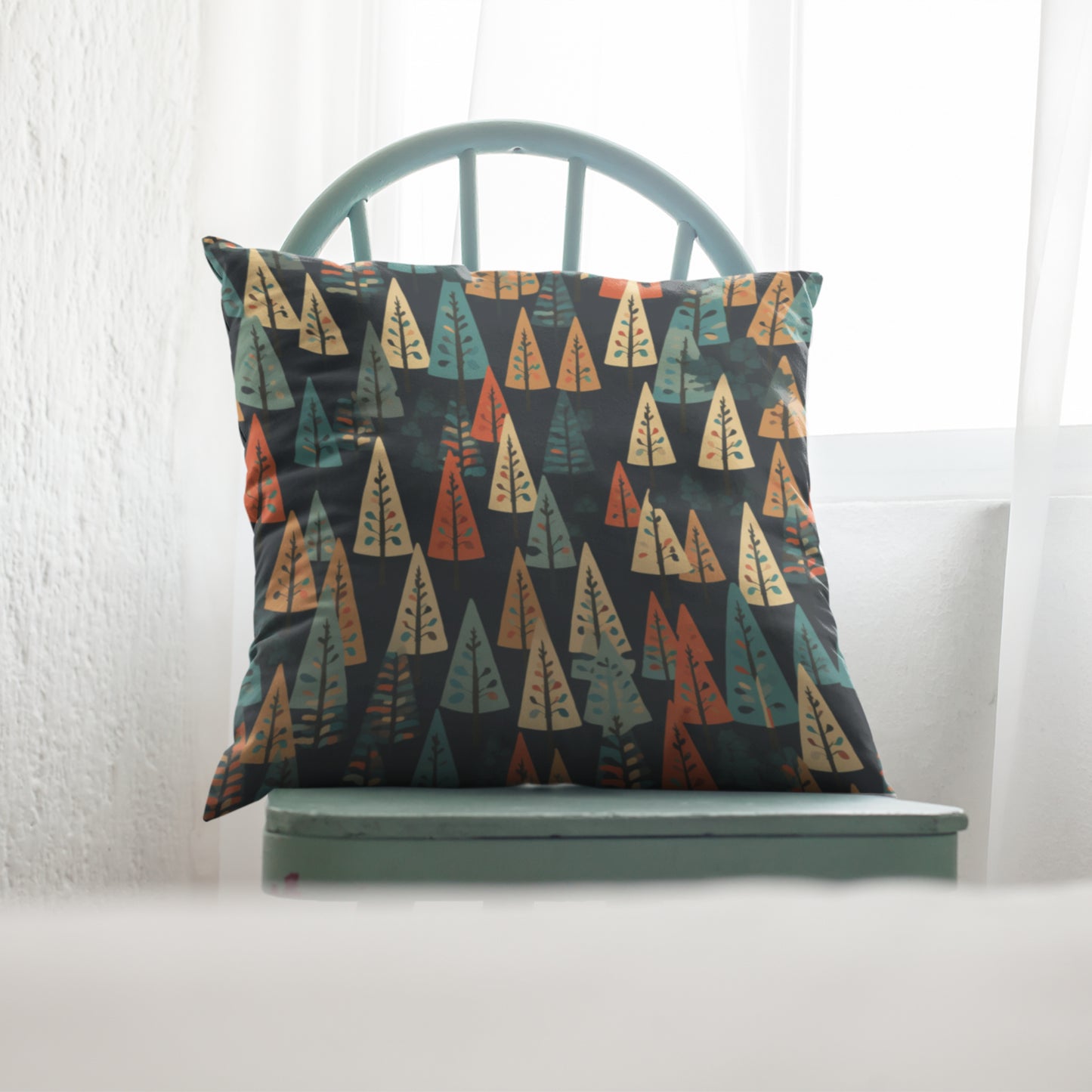 Snowy Forest Decorative Pillow for Home