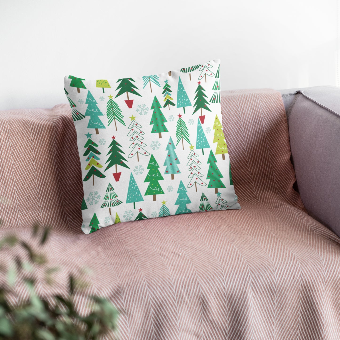 Cozy Holiday Pillow for Festive Decor