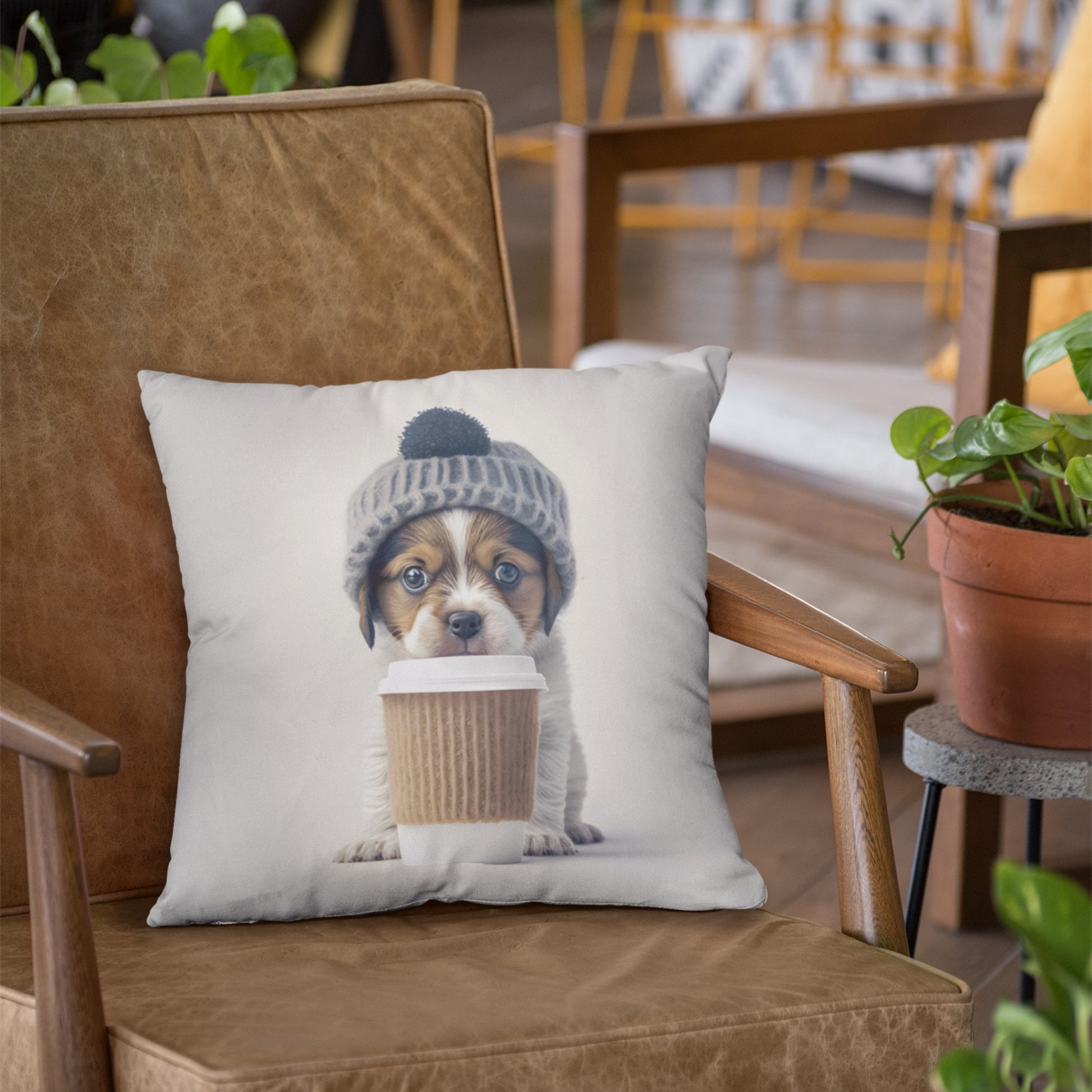 Warmth and Comfort in a Winter-Themed Pillow