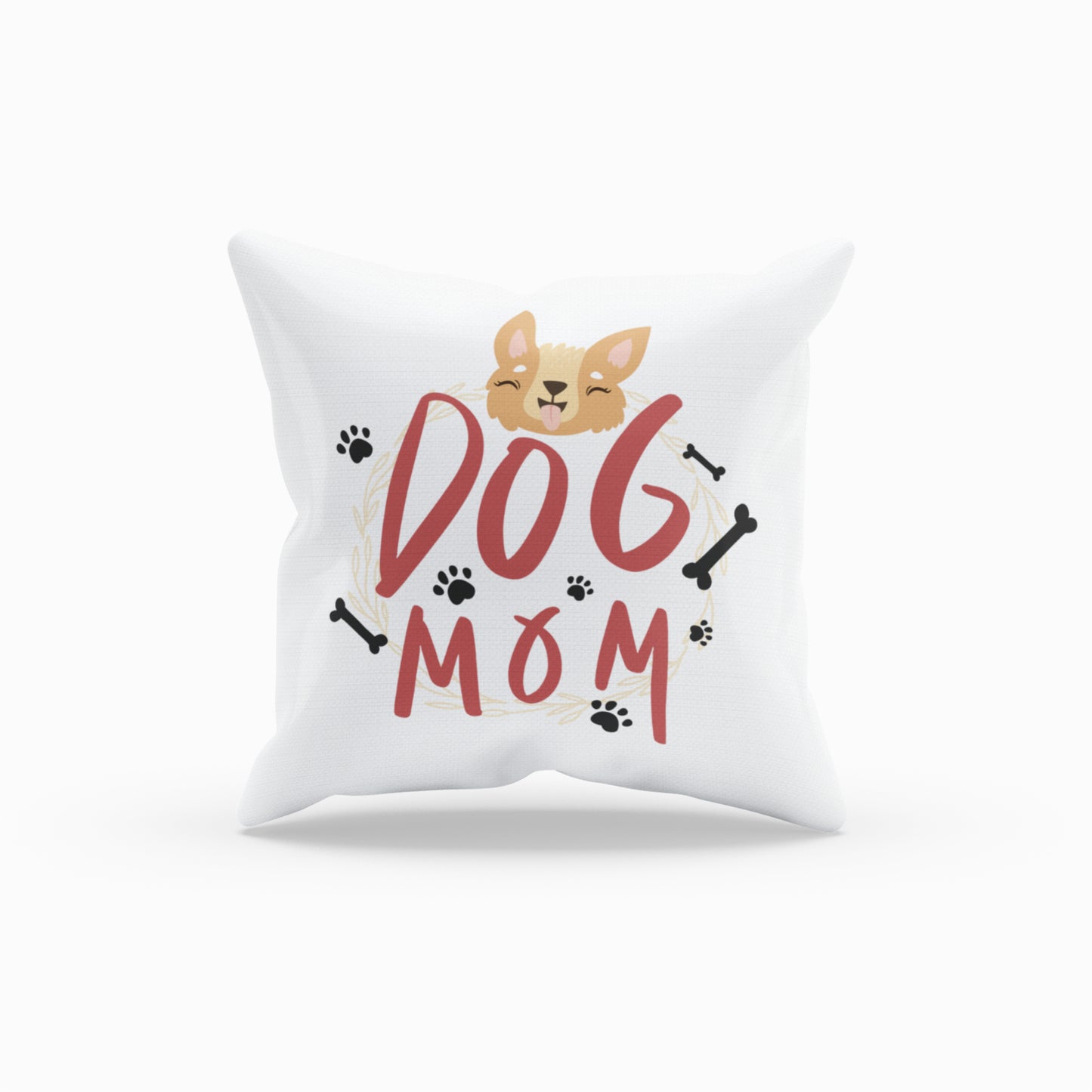 Loving Dog Mom Decorative Throw Pillow