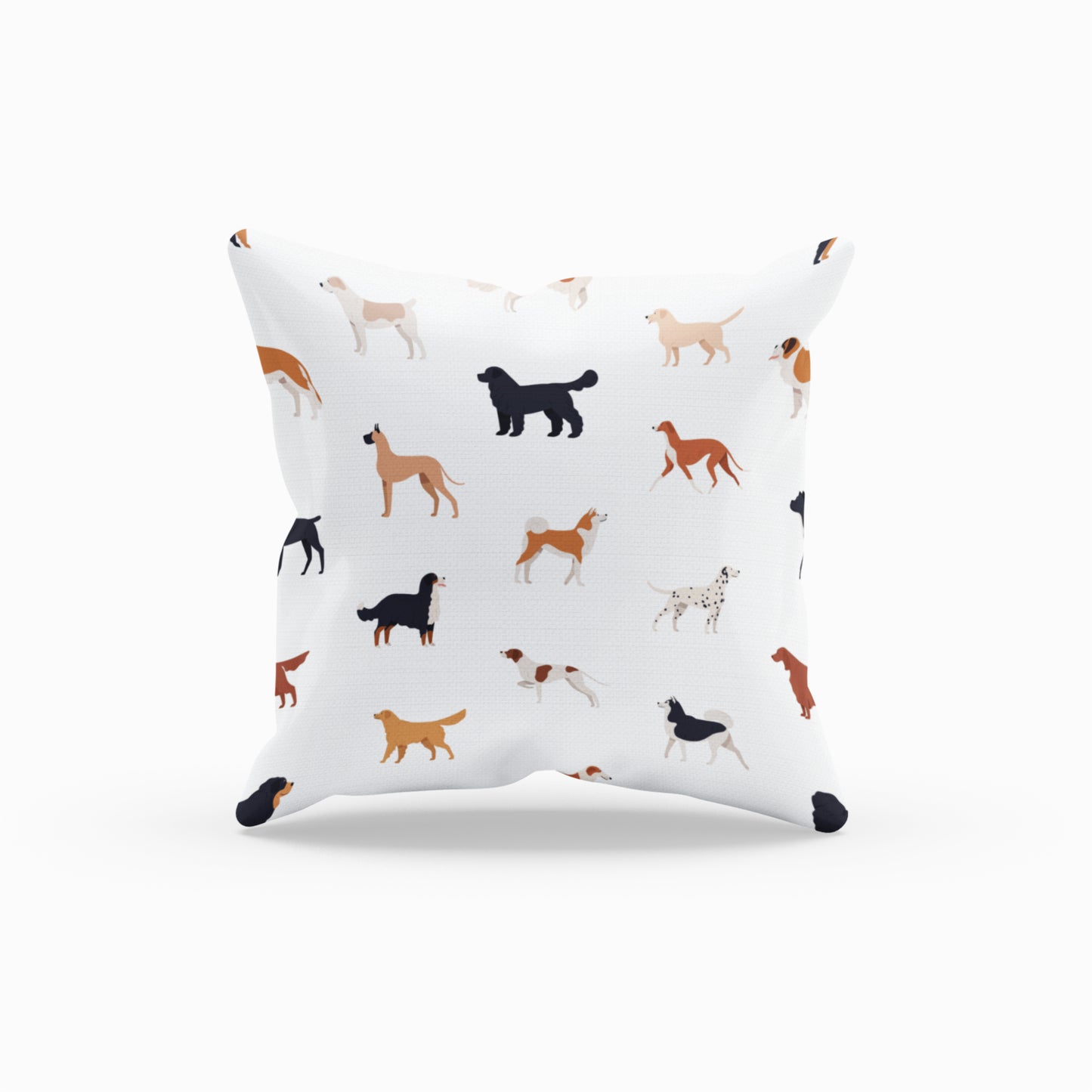 Trendy Dog Illustration Decorative Cushion