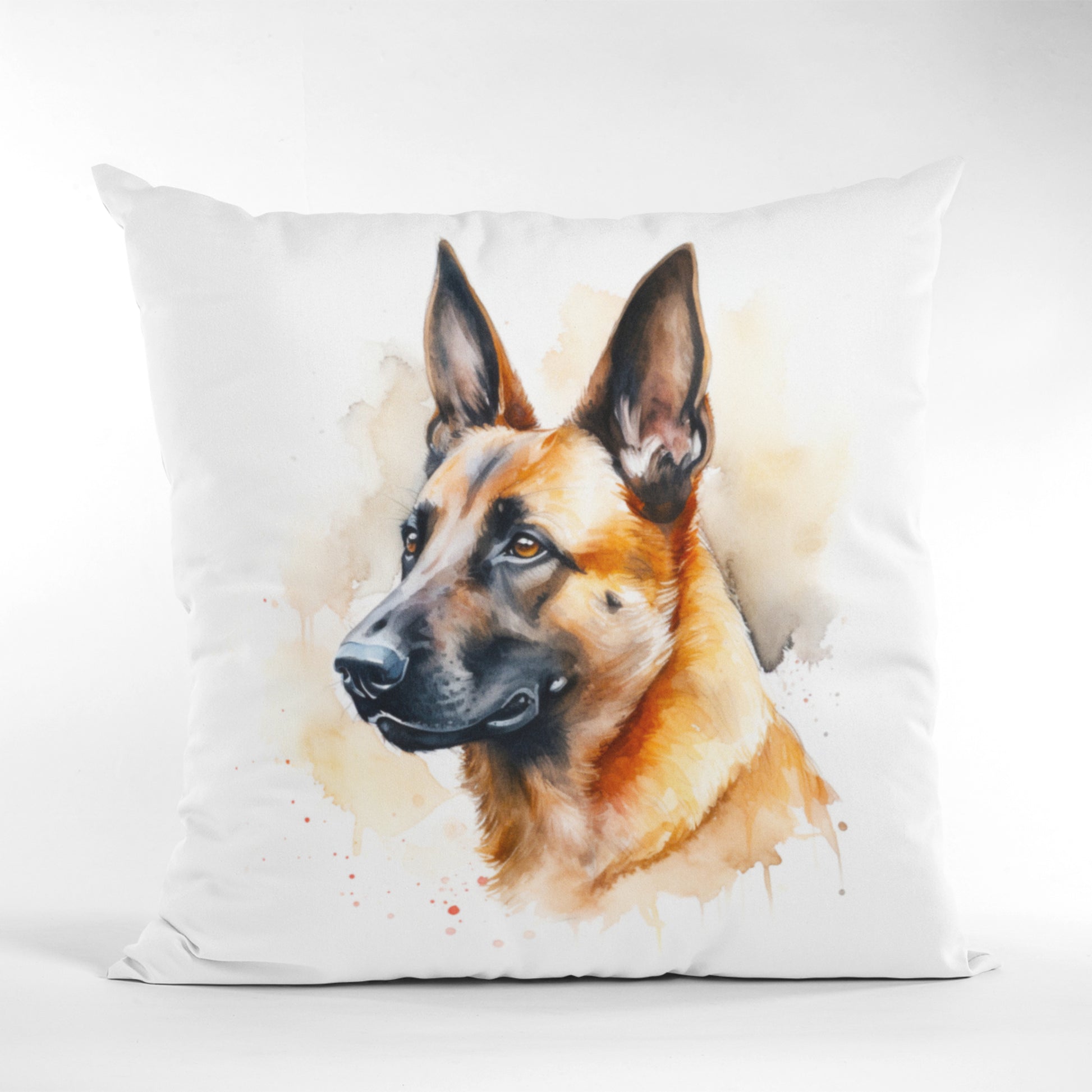 Stylish Printed Throw Pillow with German Shepherd