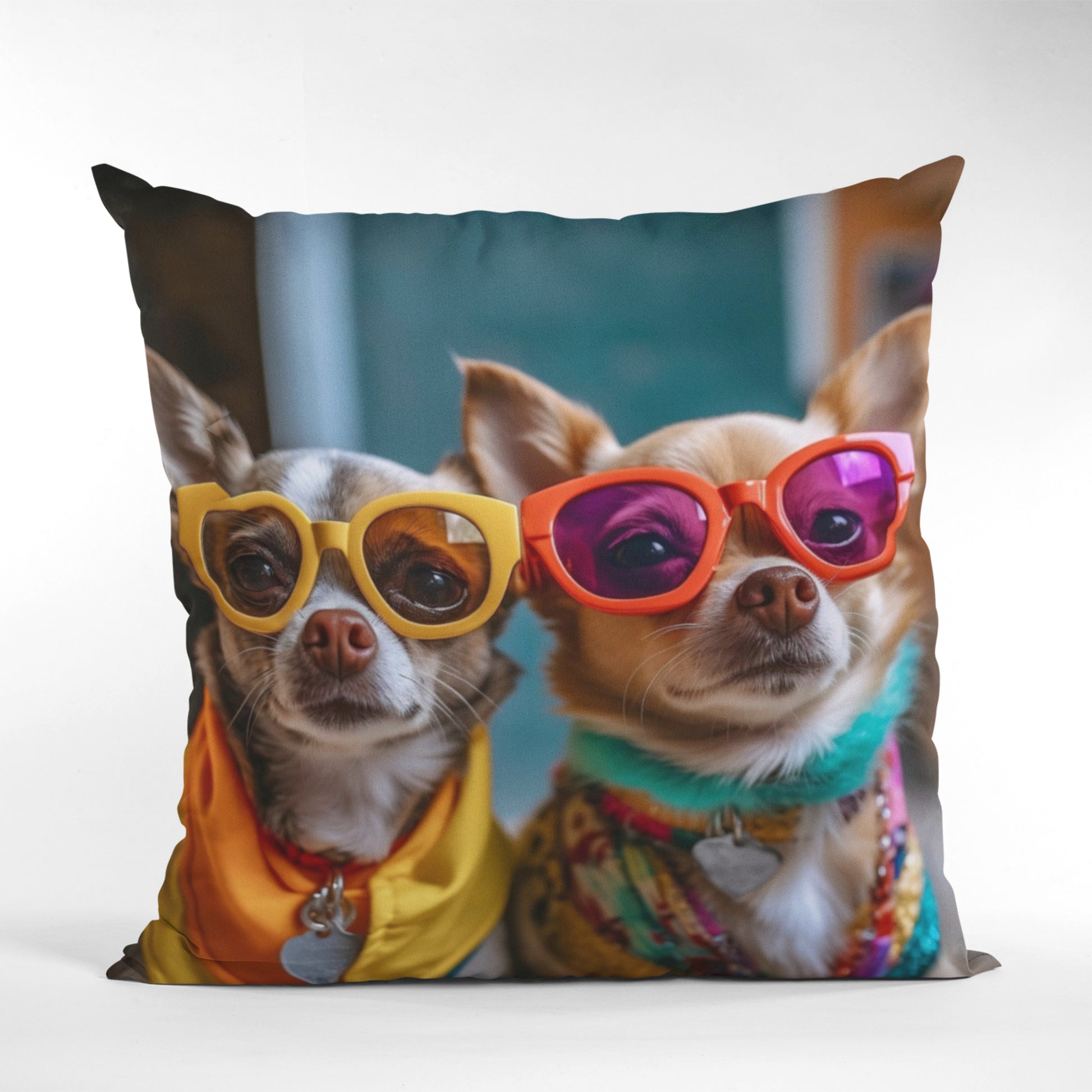 Trendy Cool Dog Art Throw Pillow