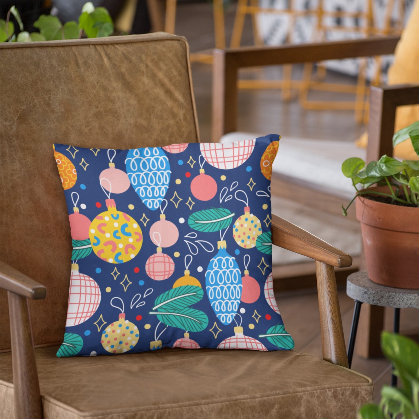 Bright and Cheerful Pillow for Holiday Charm