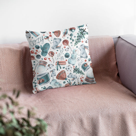 Cozy Winter Pattern Decorative Throw Pillow Cushion