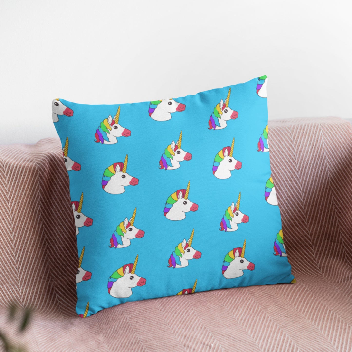Stylish Unicorn Pattern Kids Decorative Throw Pillow