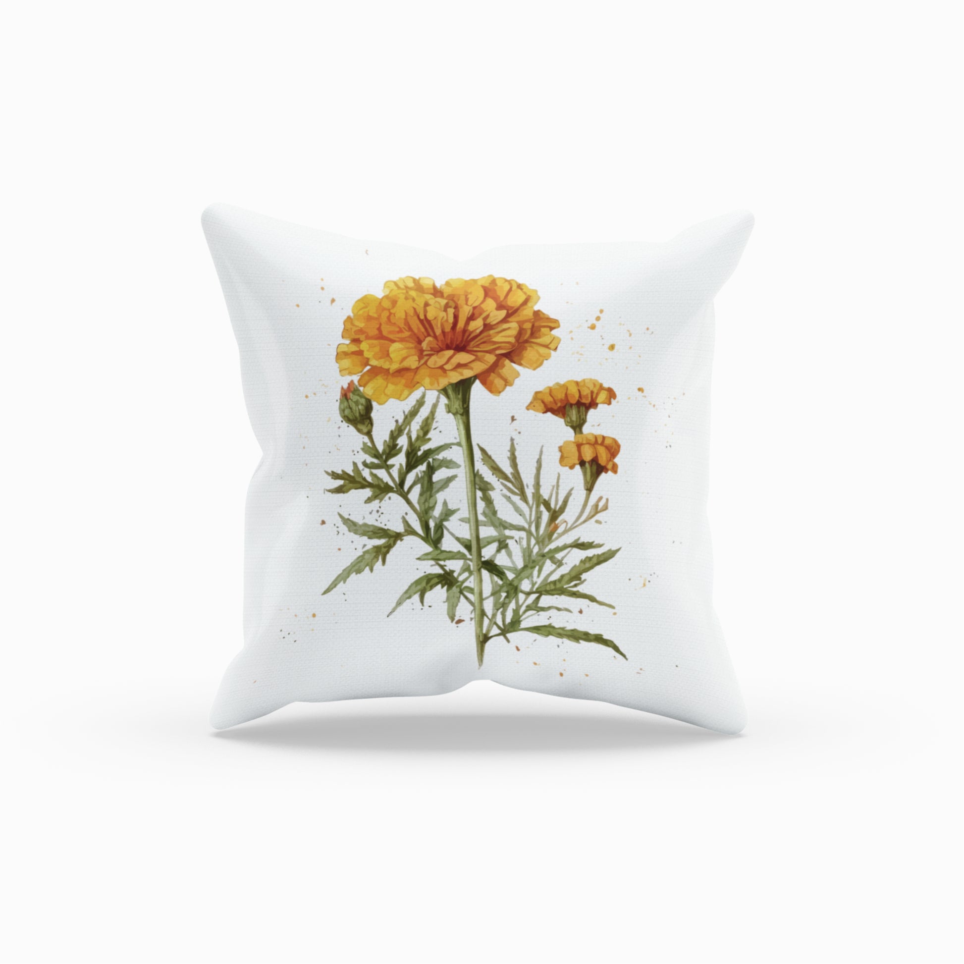 Stylish Printed Throw Pillow with Floral Pattern