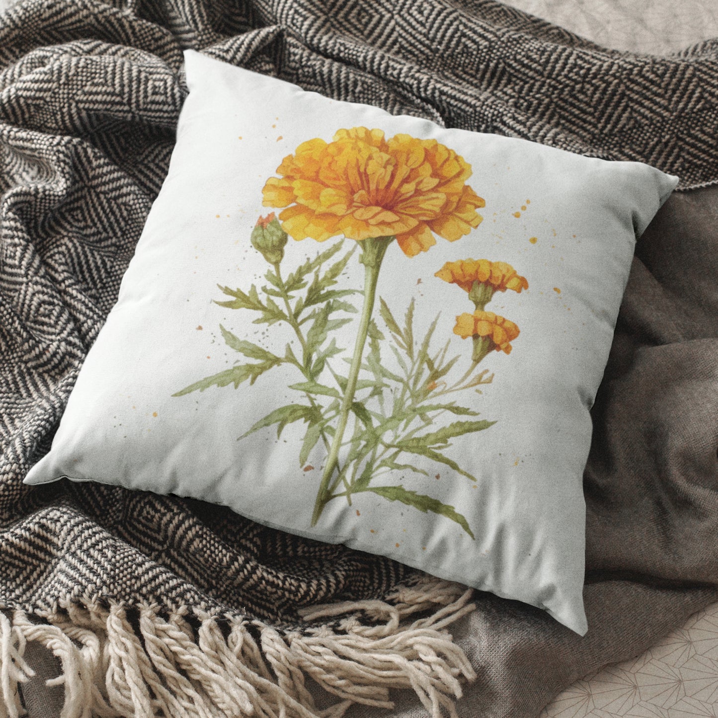 Trendy Floral Decorative Cushion