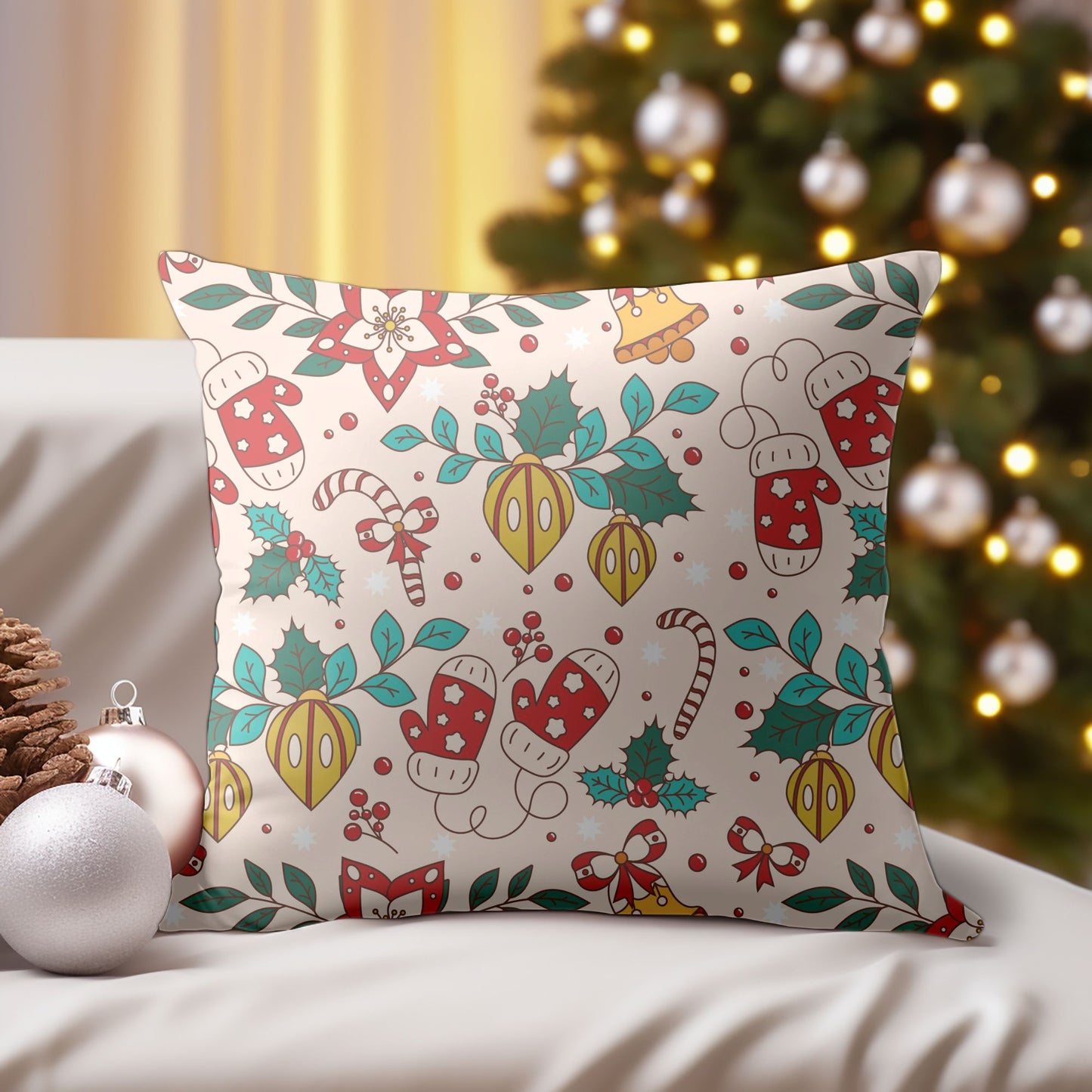 Joyful Christmas Decorative Pillow for Your Home