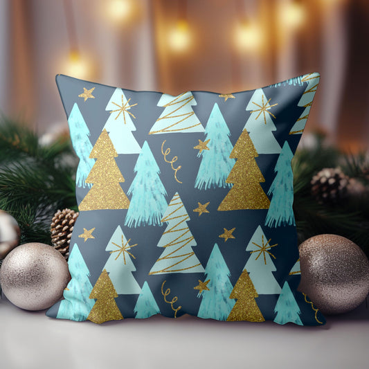 Christmas Tree Pillow Cover - Front View