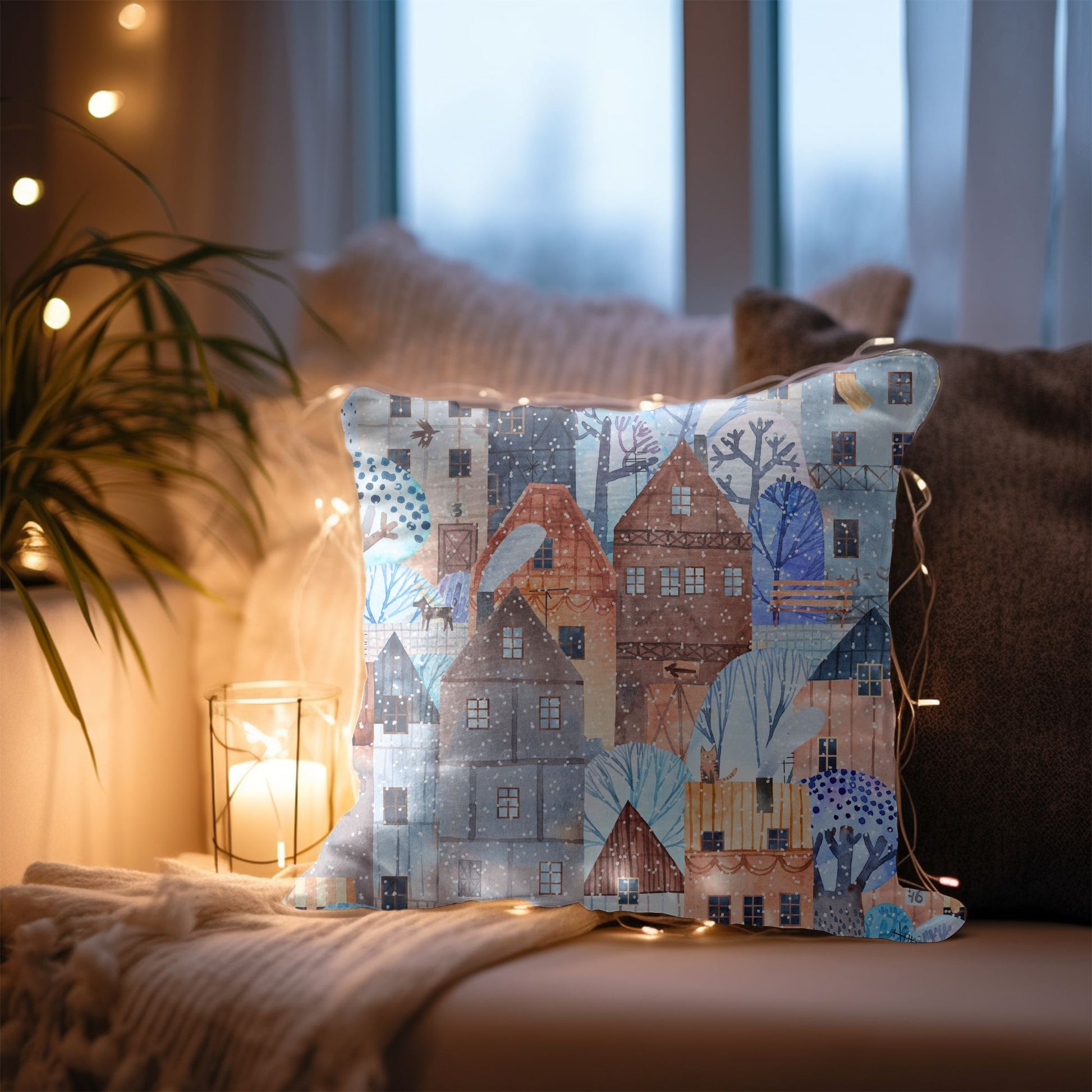 High-Quality Retro Christmas Decorative Pillow
