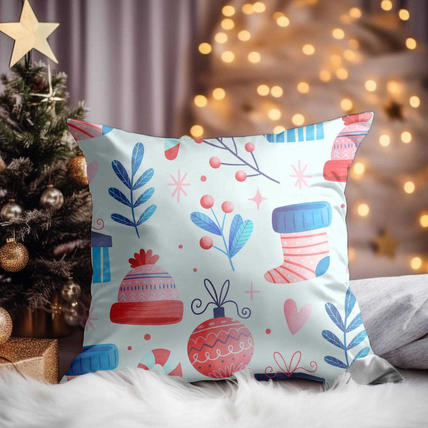 High-Quality Winter Christmas Home Decorative Pillow