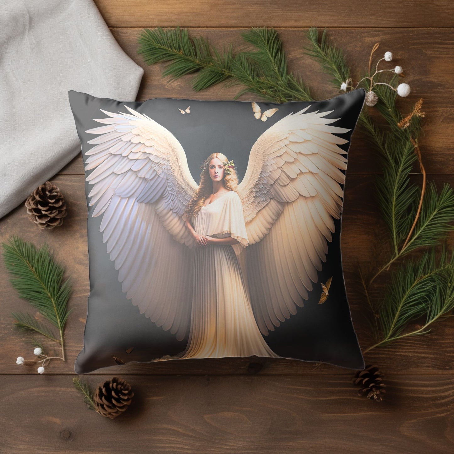 Angelic Theme Pillow Cover for a Heavenly Holiday