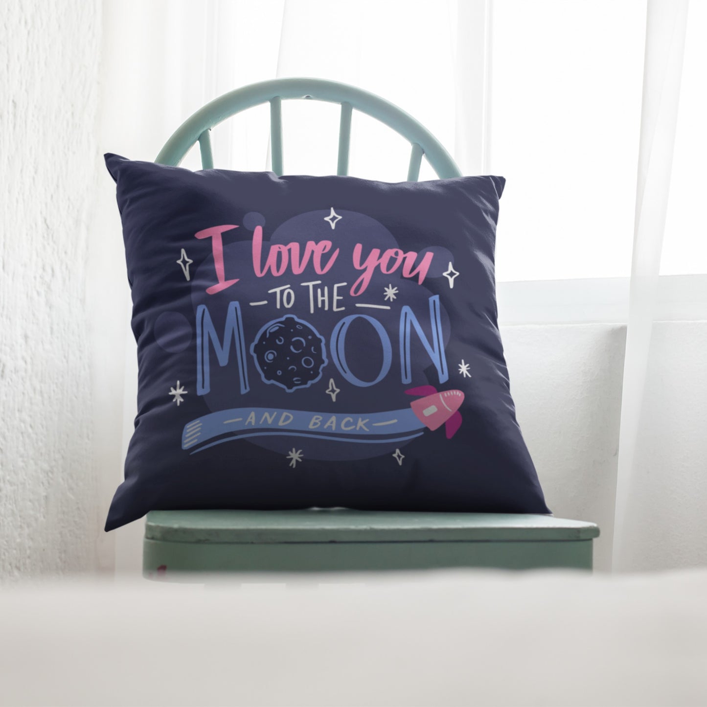 Love-themed Throw Pillow Design