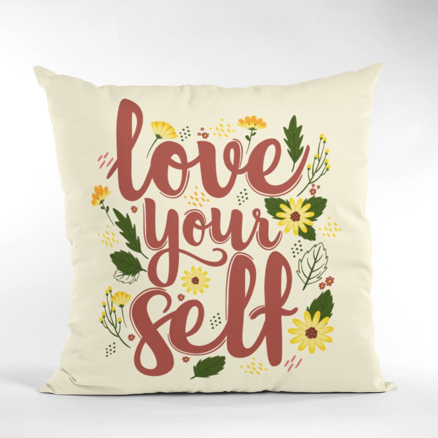 Self-love Quote Decorative Cushion