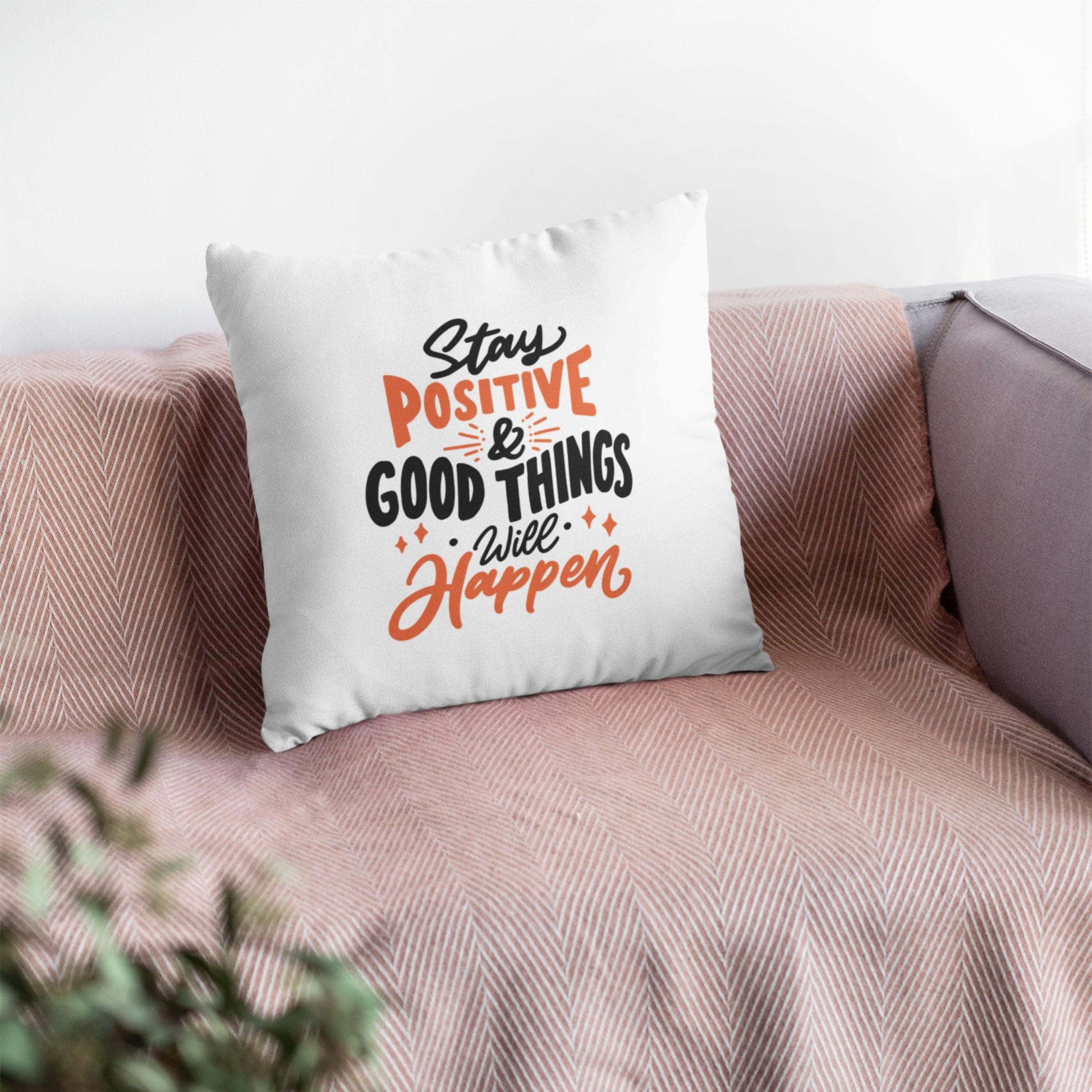 Whimsical Inspirational Decor Pillow