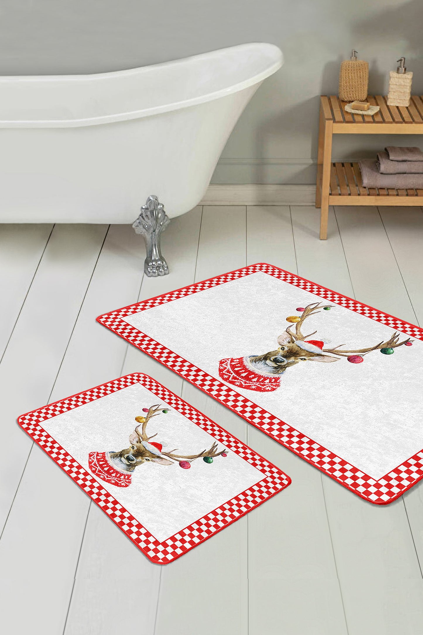 Christmas Decor Bath Mat Set for a Merry and Stylish Bathroom