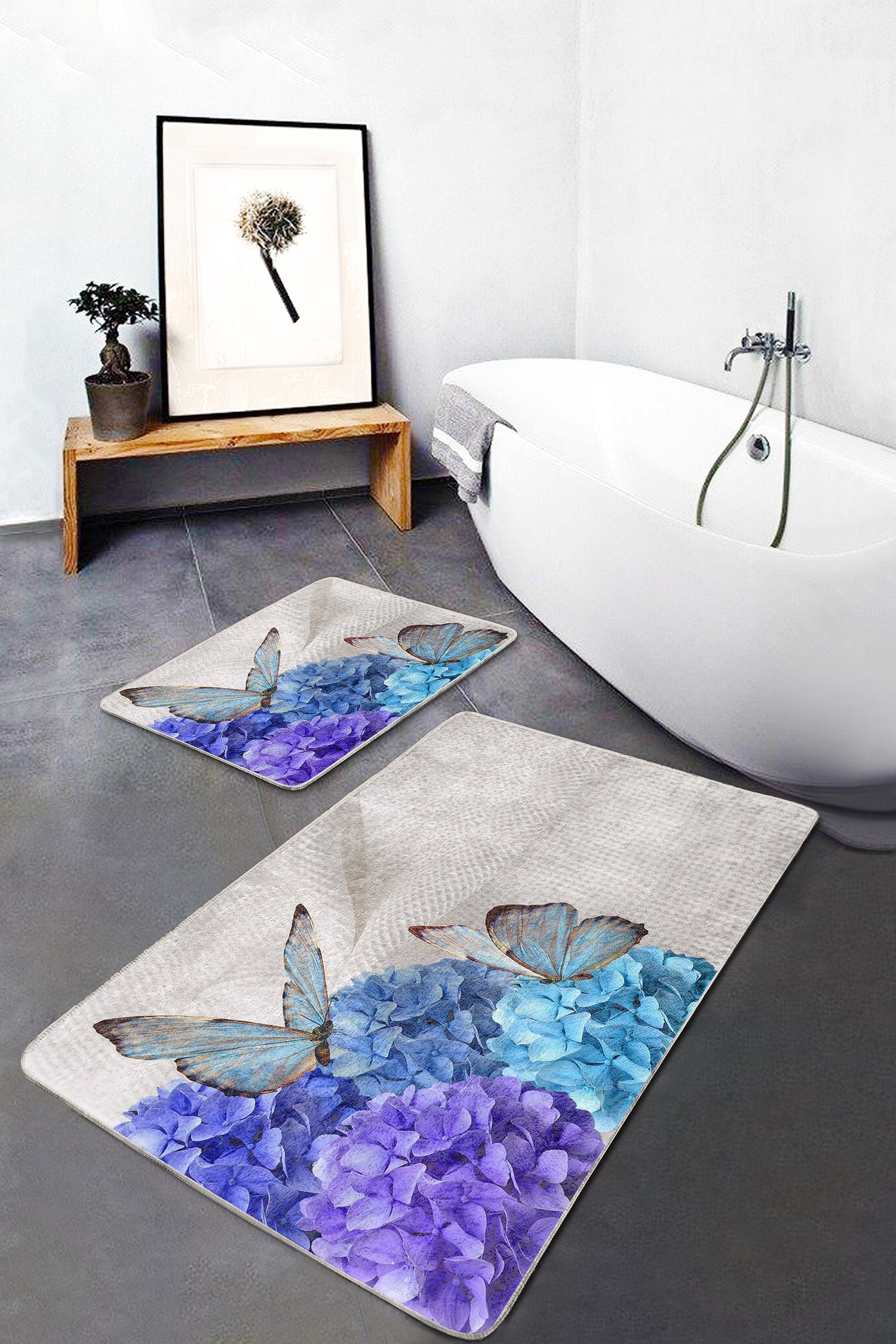 Functional Mat with a Whimsical and Elegant Butterfly Design