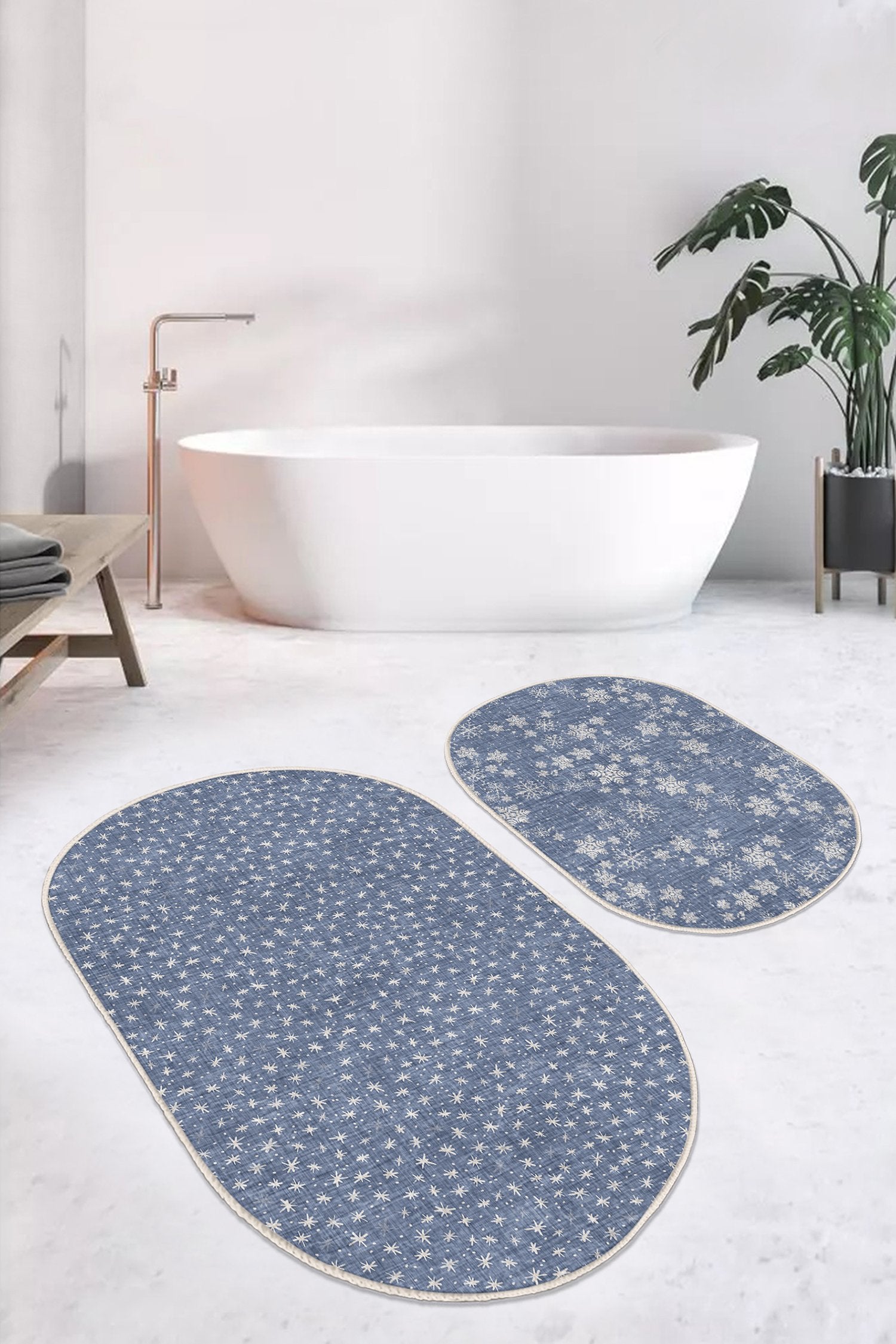 Cozy Winter-themed Bathroom Mat Collection