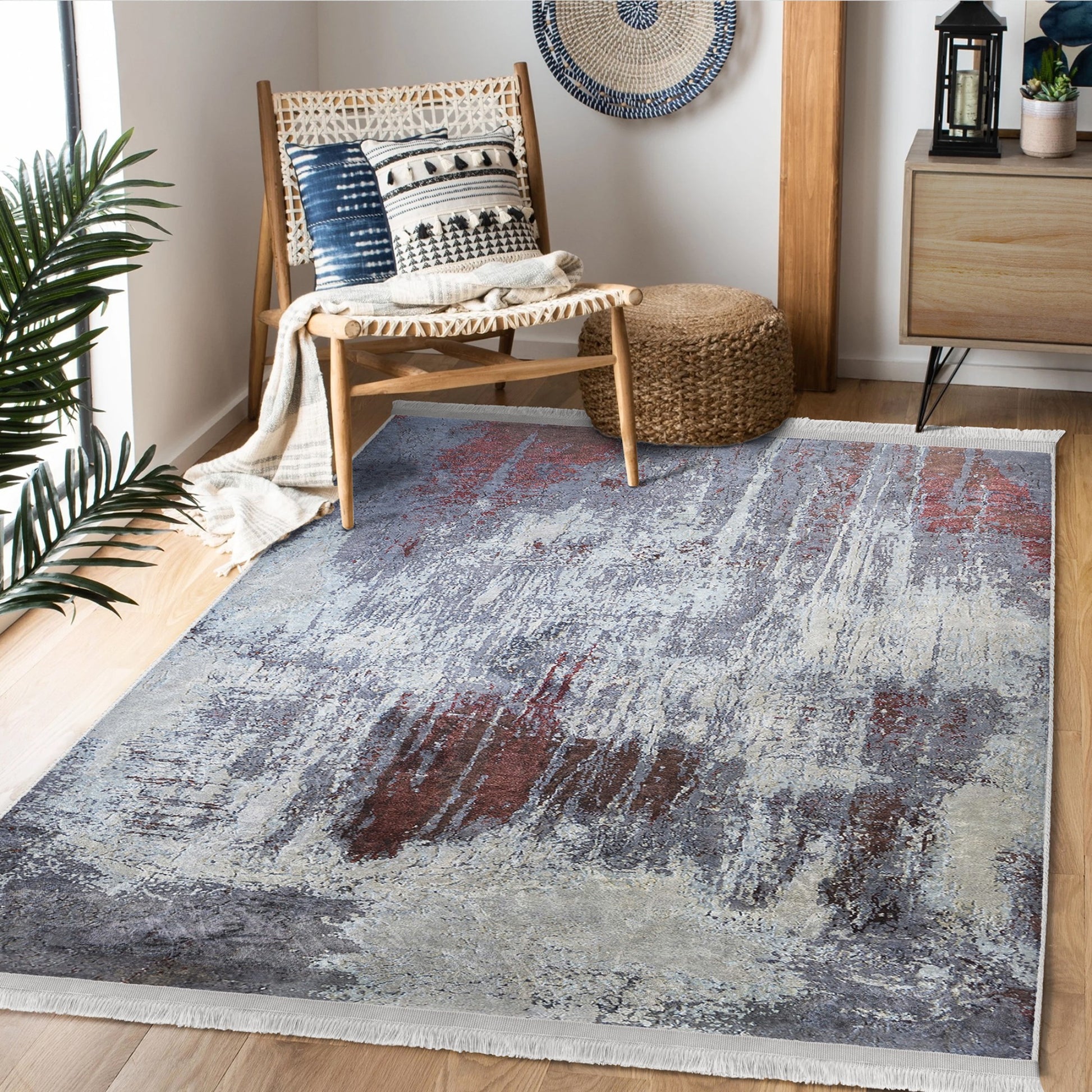 Inviting Rug with Rustic Decor Pattern