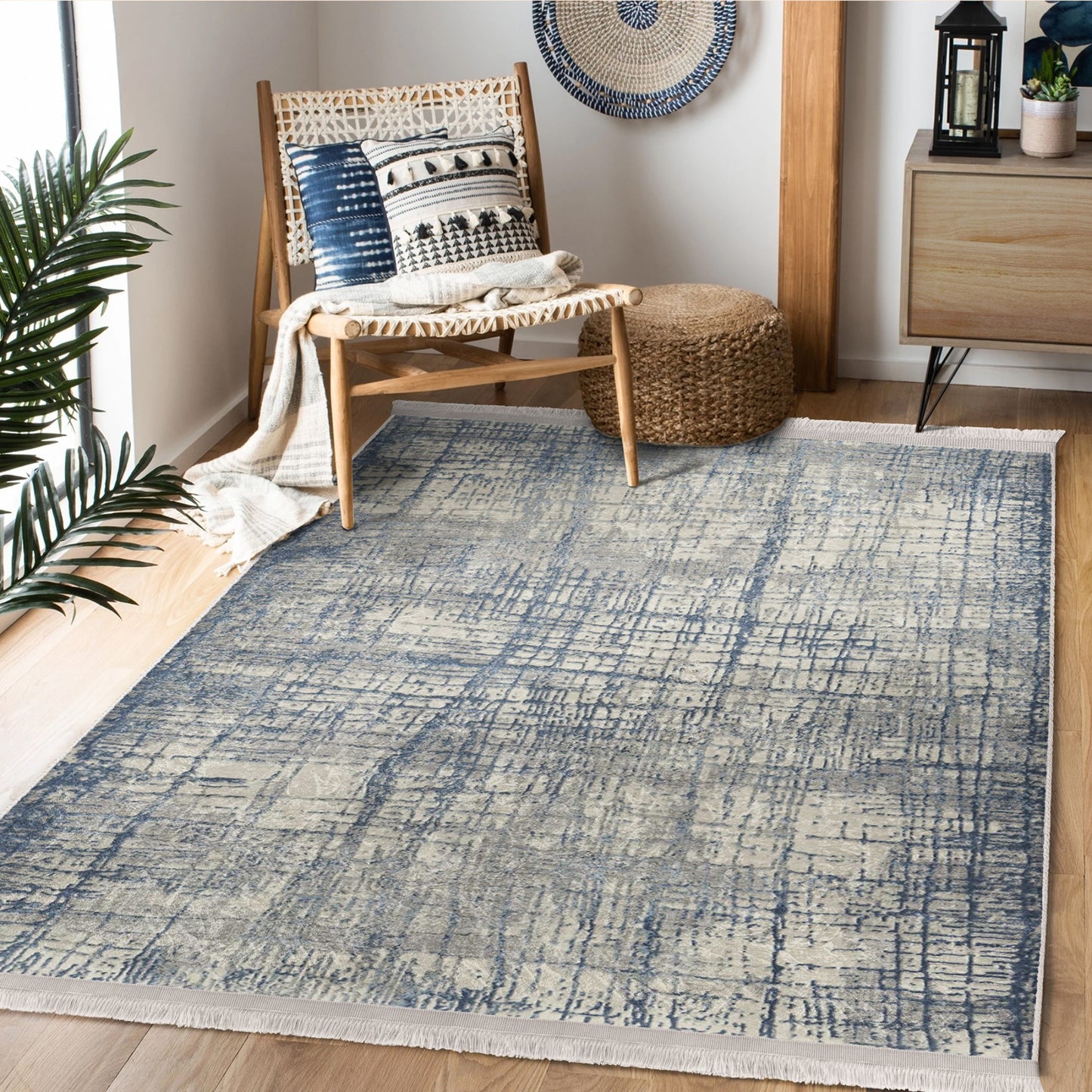Elegant Rug with Rustic Harmony for Cozy Home Decor
