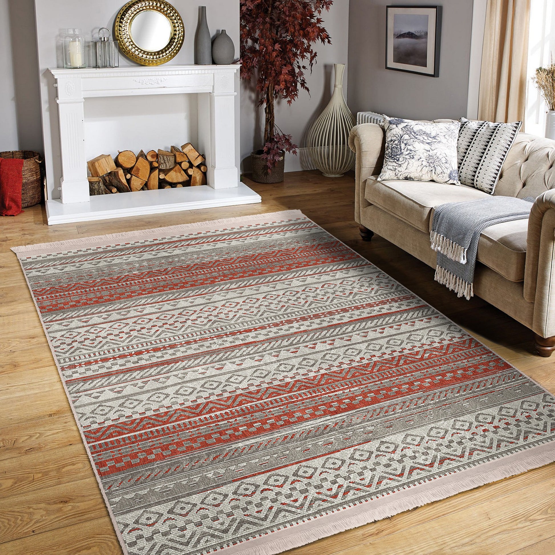 Decorative Area Rug with Rich Cultural Heritage Patterns