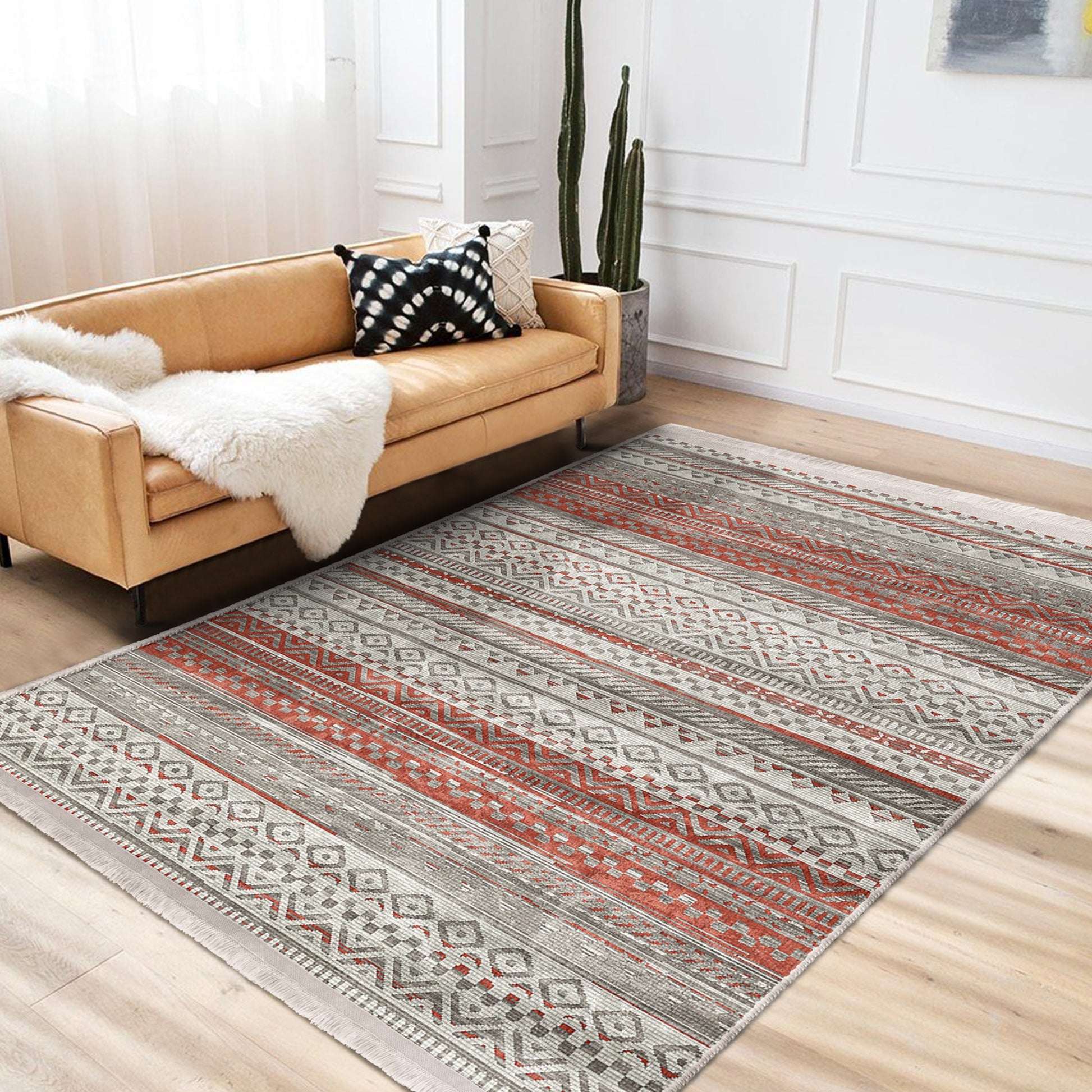 Elegant Rug with Classic Moroccan Design for Home Decor
