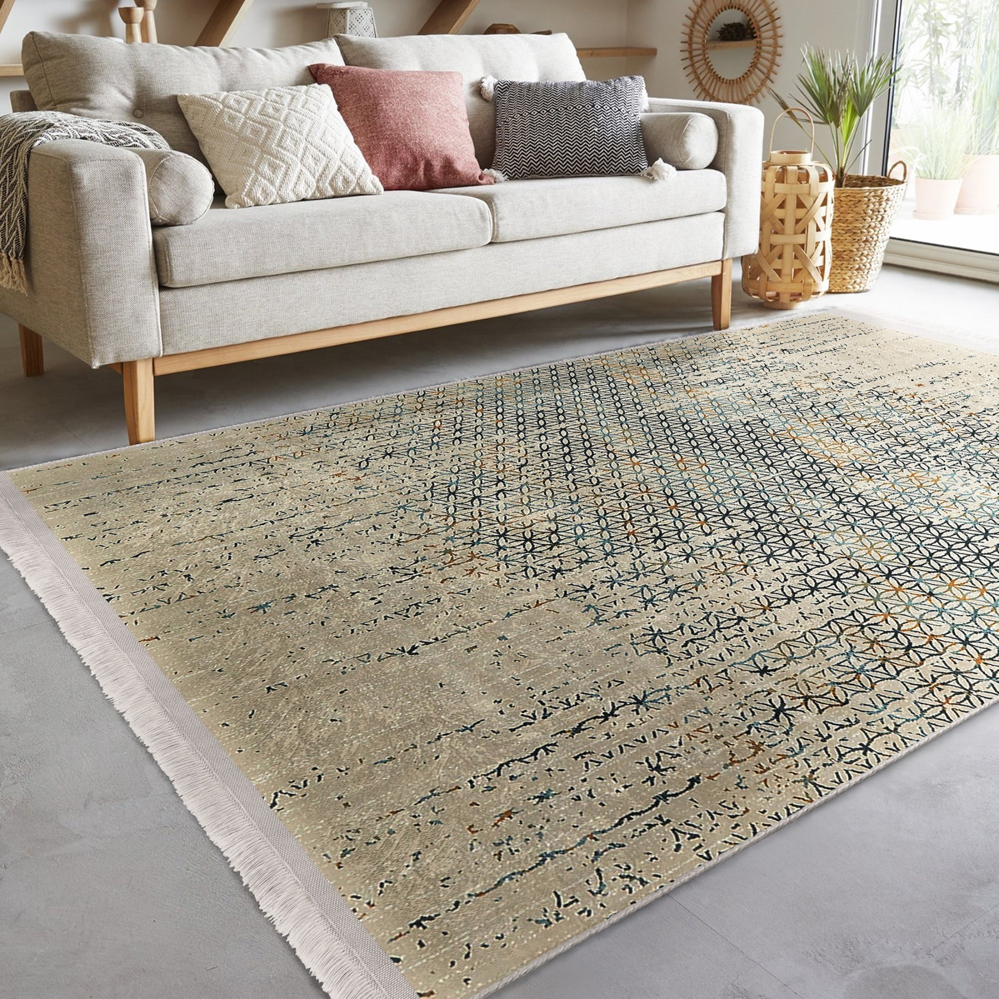 Jute Area Rug - Front View