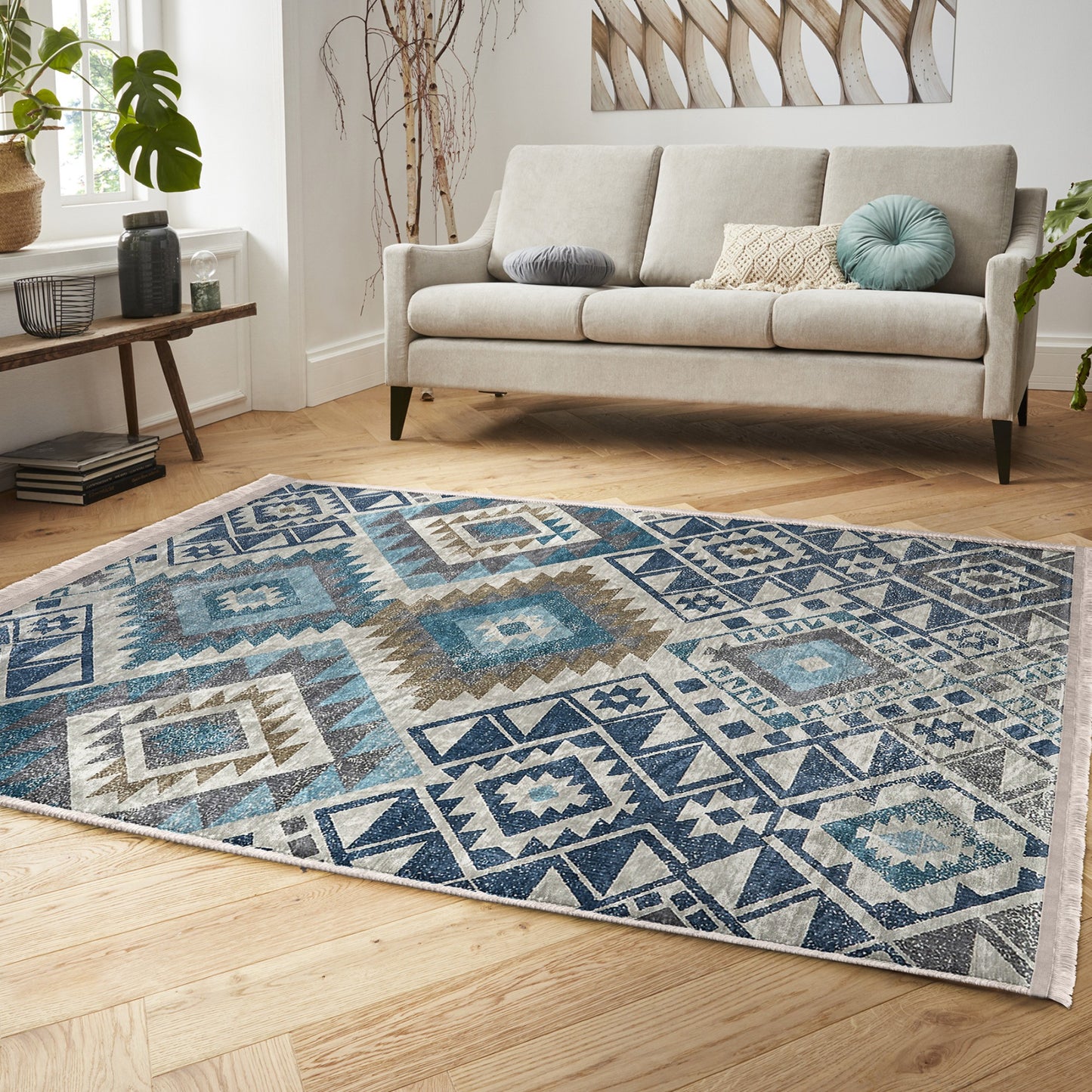 High-Quality Aztec Style Area Rug for Cultural Decor