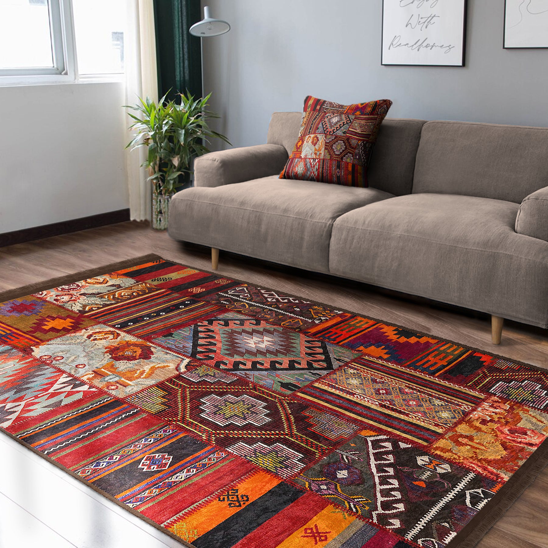 Ethnic Patterned Area Rug for a Touch of Heritage