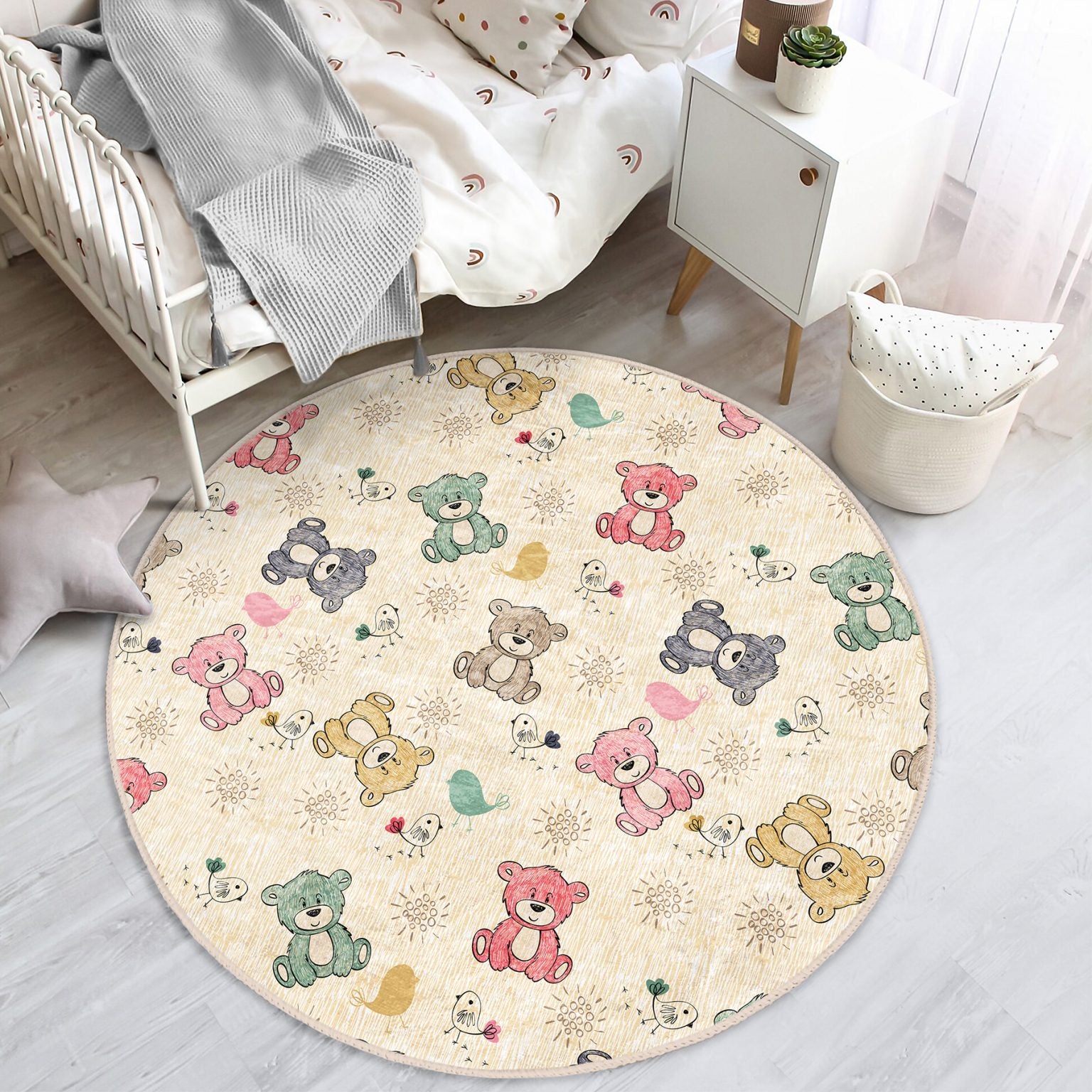 Homeezone's Colorful Teddy Bears Baby Room Floor Mat