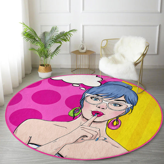 Decorative rug for a teenage girl's room to enhance the decor.
