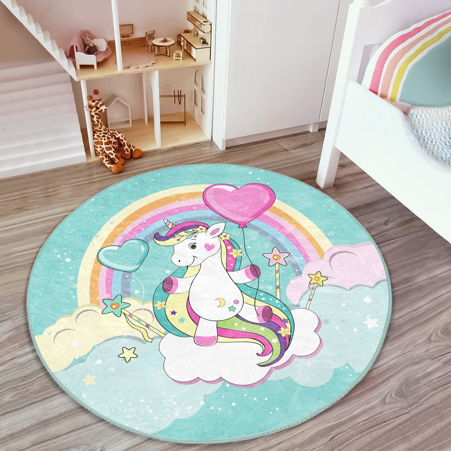 Soft and Sweet Unicorn Room Carpet