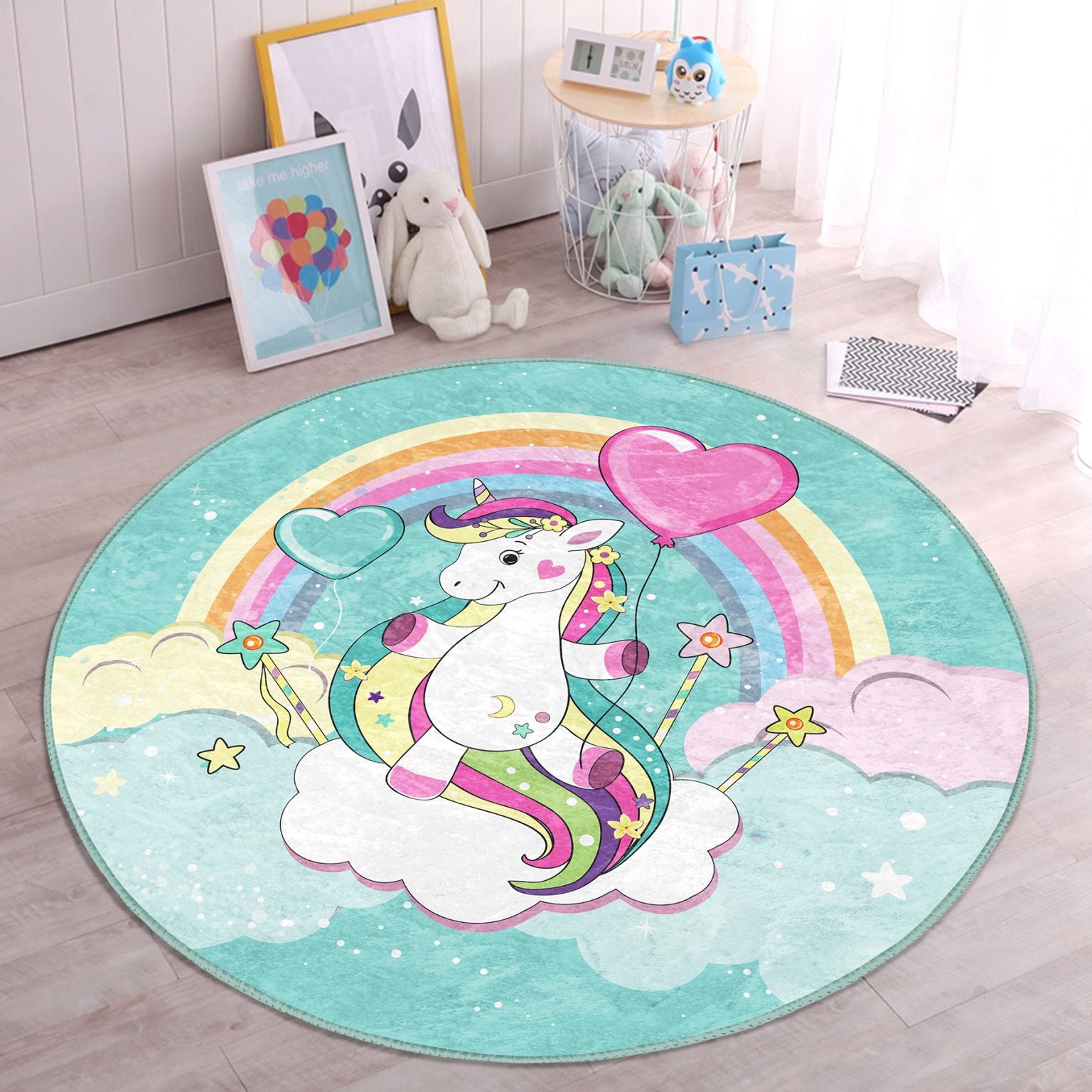 Magical Unicorn Nursery Floor Covering