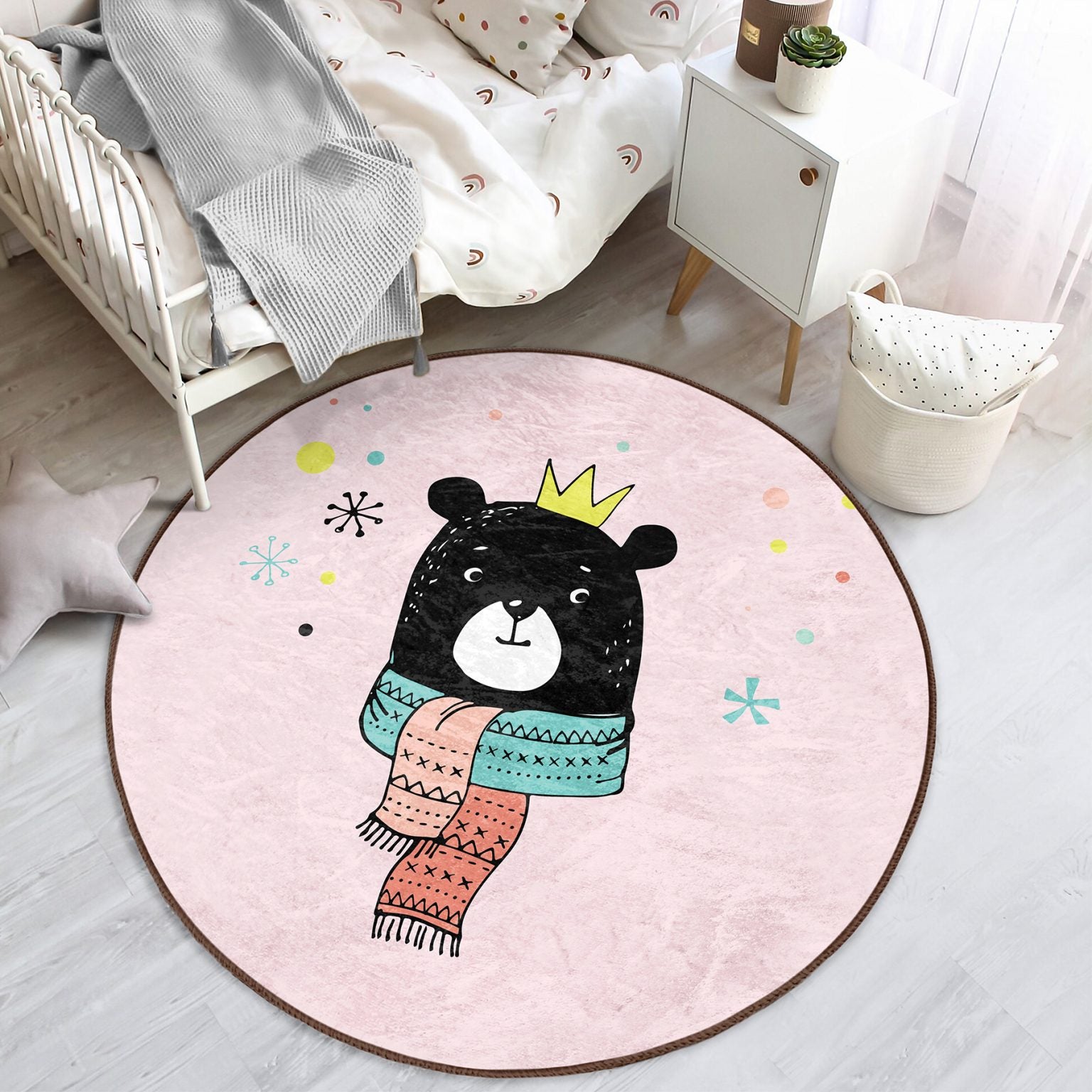 Charming Bear Prince Design Kids Mat